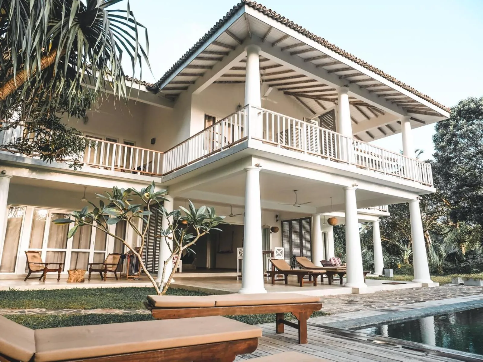Pool view in Good Vibes Villas
