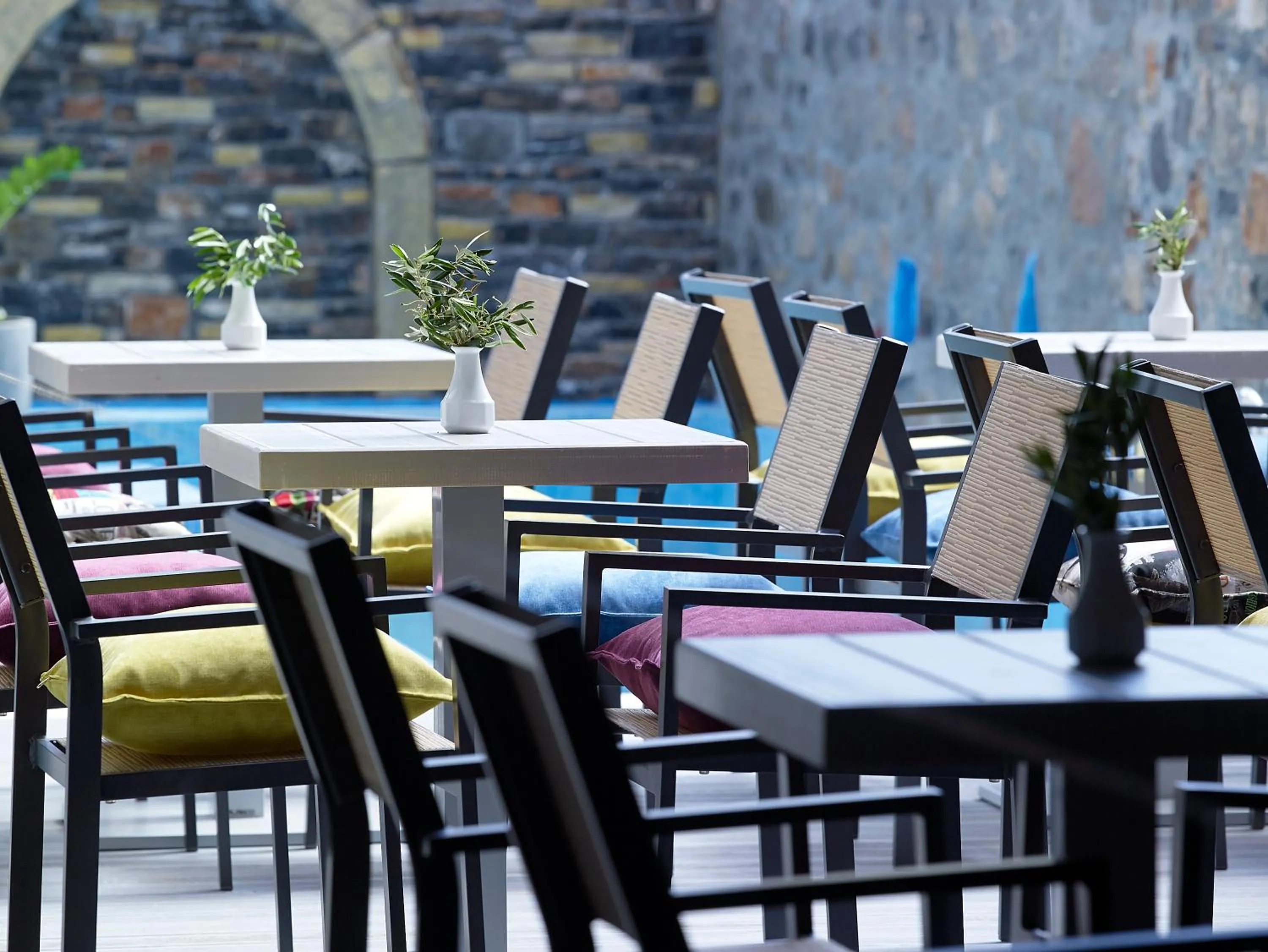 Patio in Mistral Bay Hotel