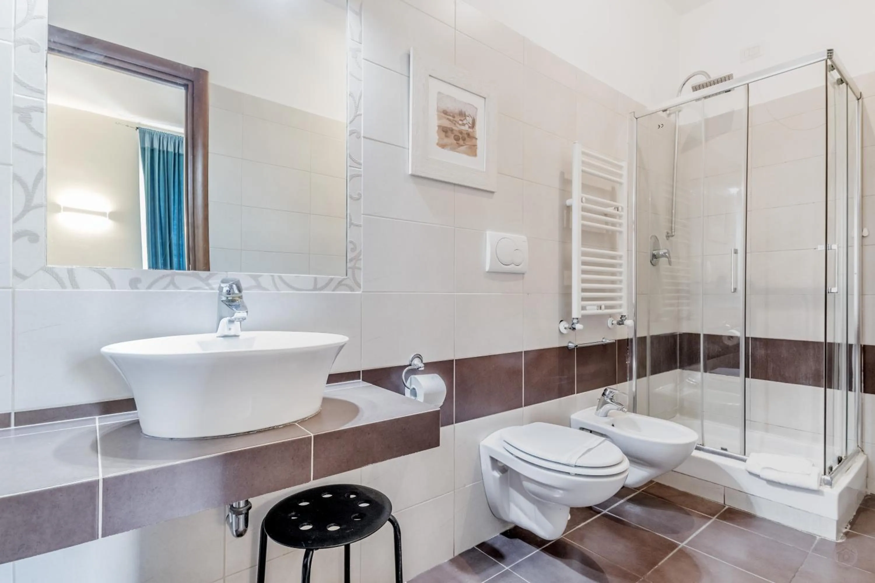 Shower in Vatican City Guest House