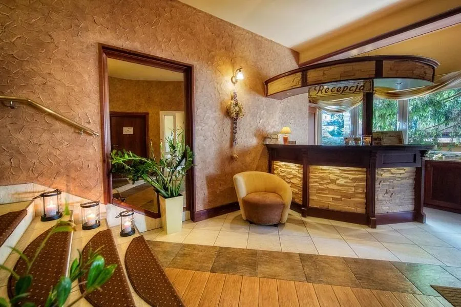 Lobby or reception in Hotel Pod Gołębiem