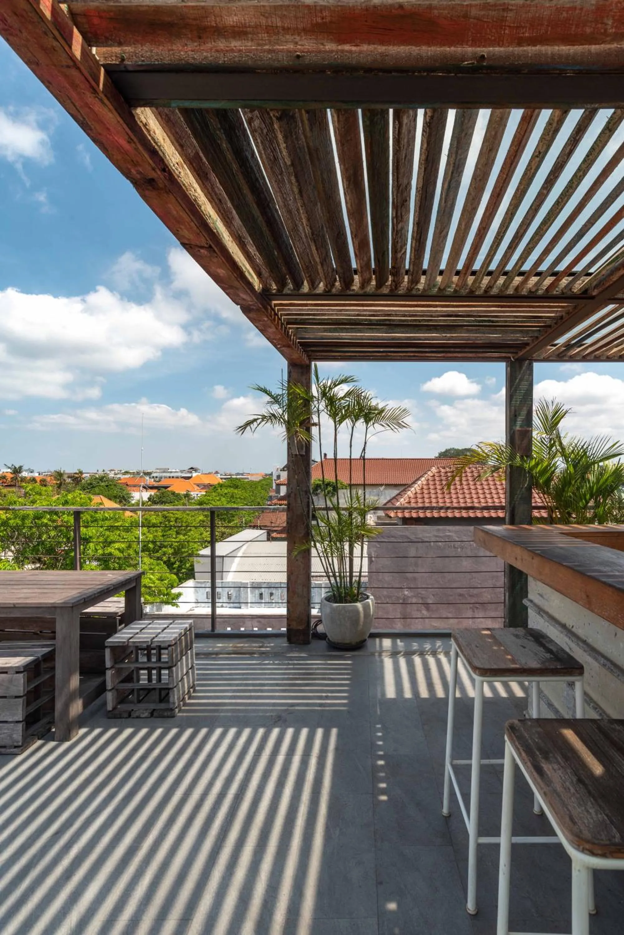 Balcony/Terrace in M Boutique Hostel Legian