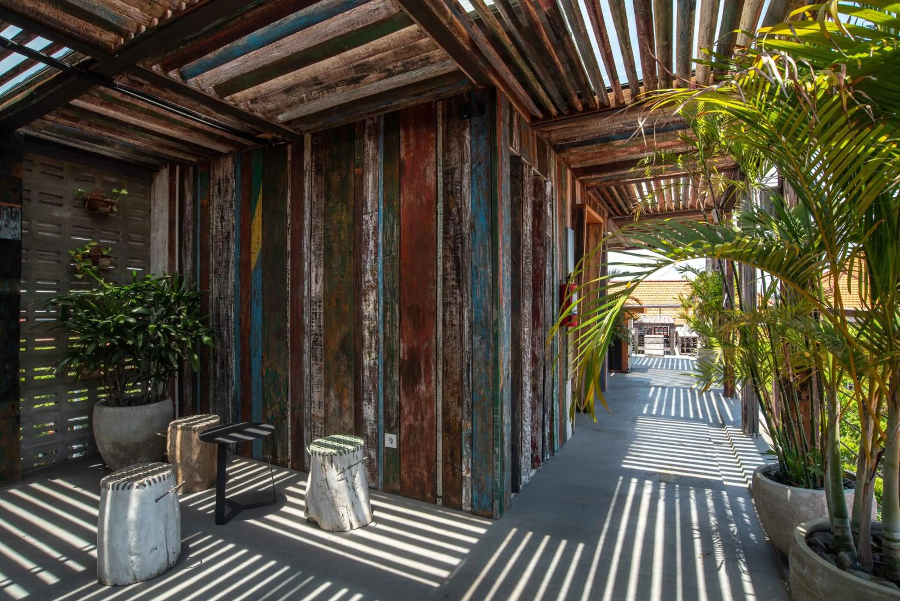 Balcony/Terrace in M Boutique Hostel Legian