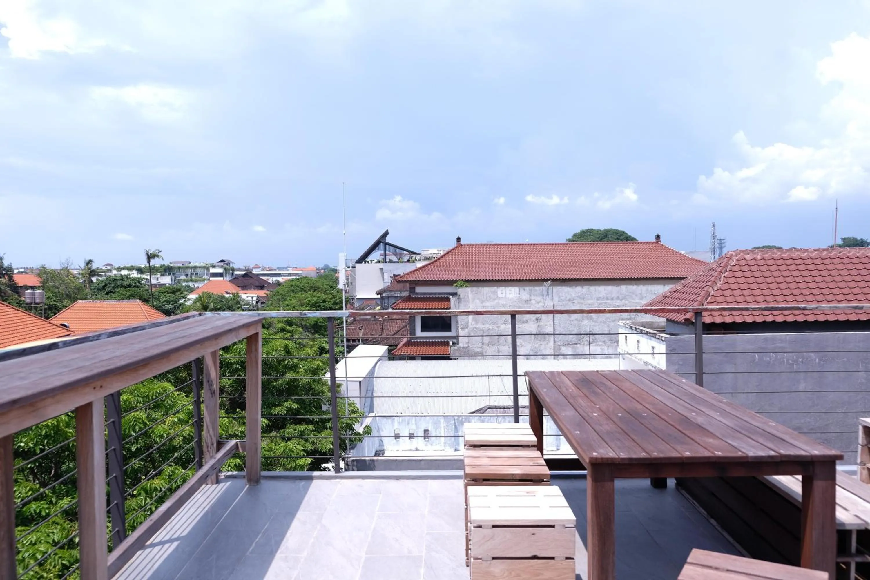 Balcony/Terrace in M Boutique Hostel Legian