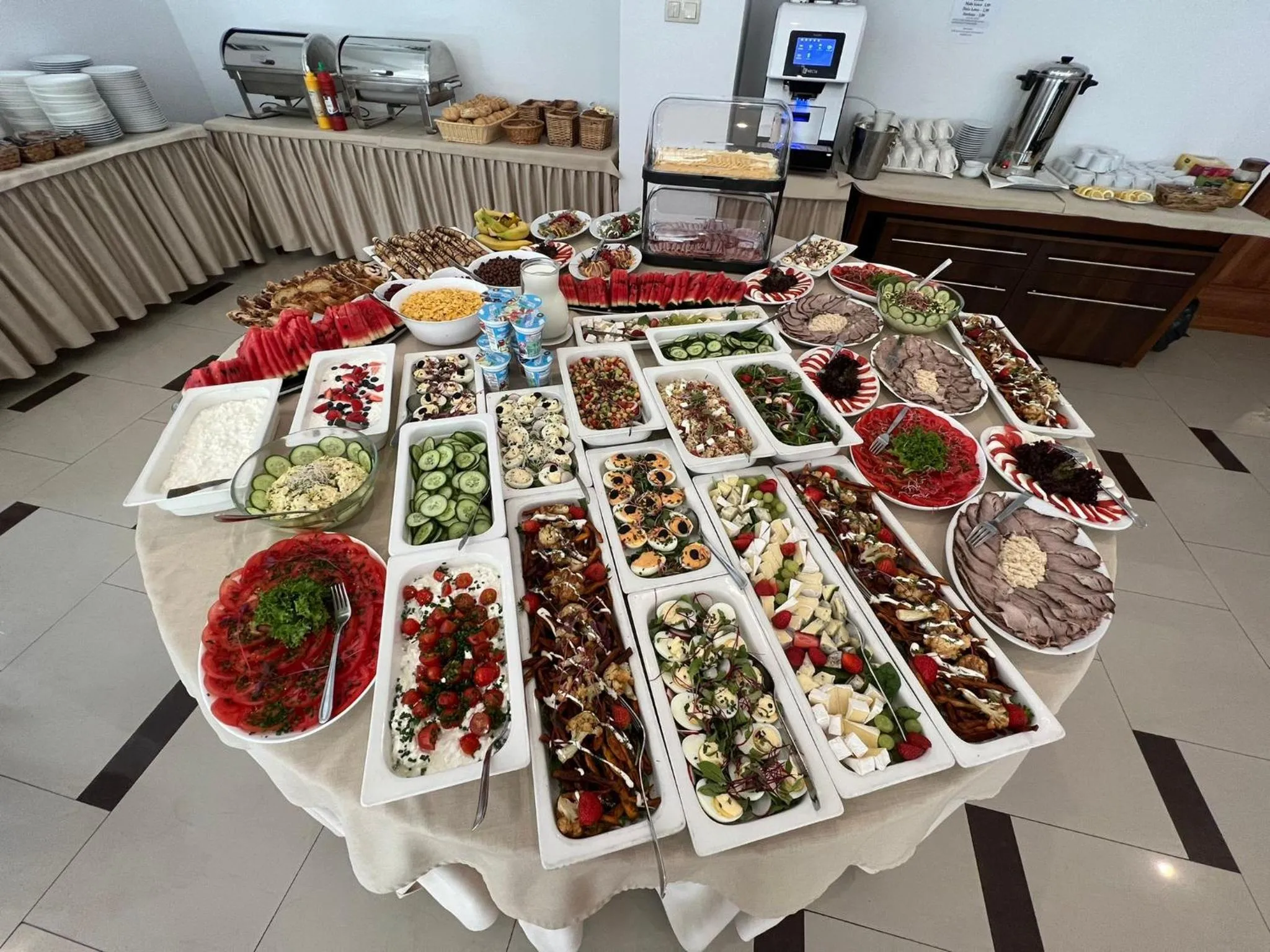 Continental breakfast in Great Polonia Sand Beach Mielno