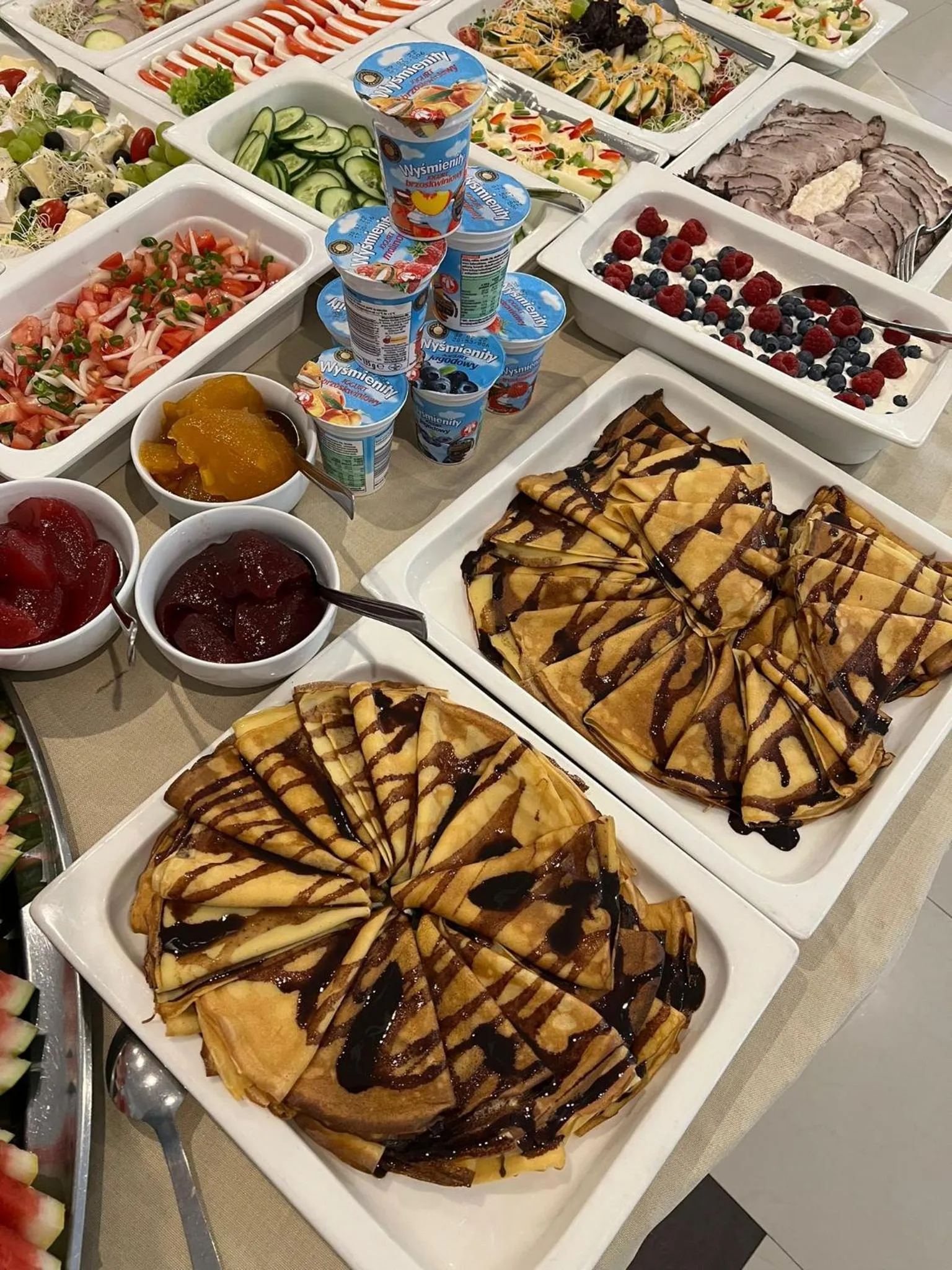 Continental breakfast in Great Polonia Sand Beach Mielno