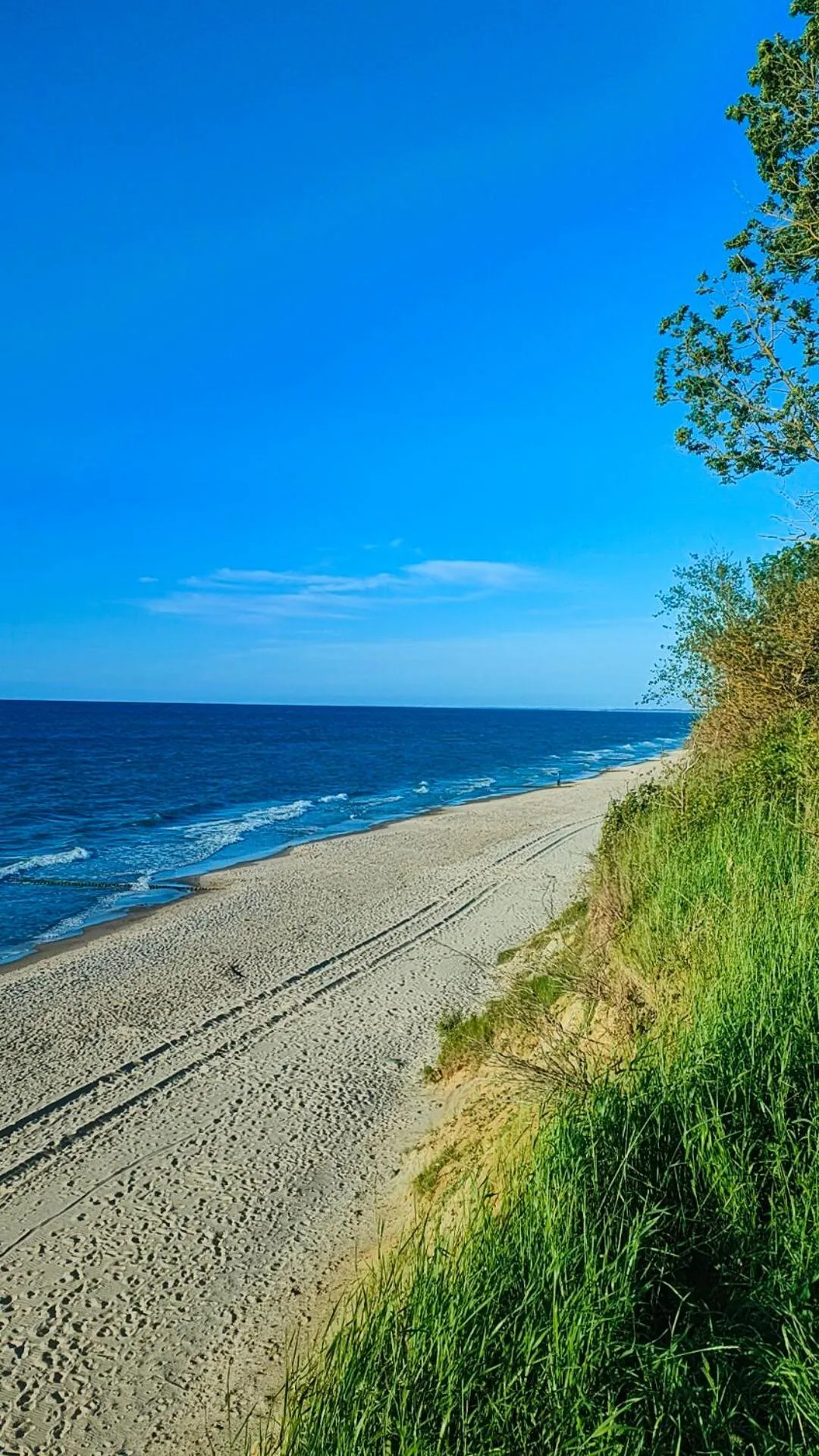 Natural landscape in Great Polonia Sand Beach Mielno