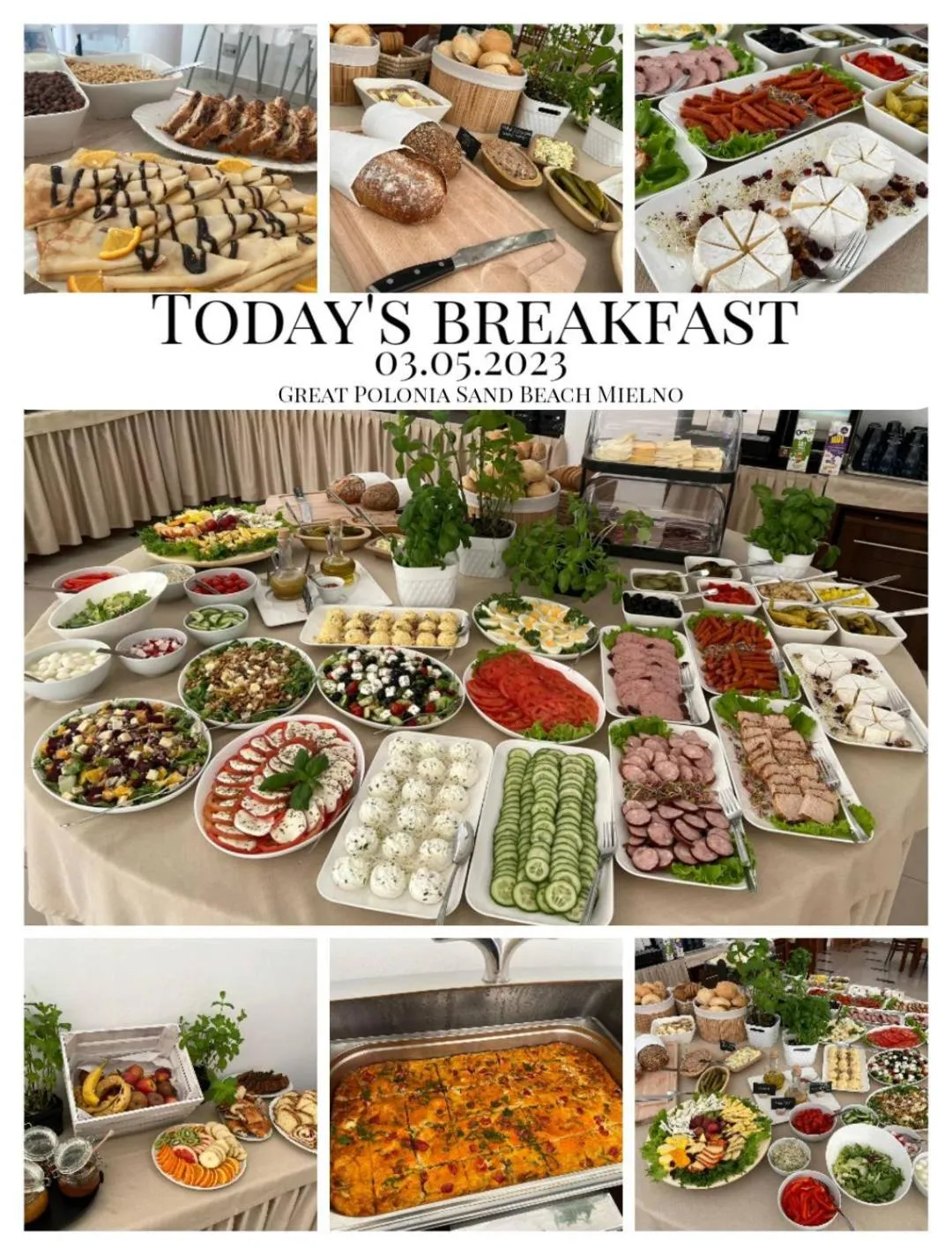 Buffet breakfast in Great Polonia Sand Beach Mielno