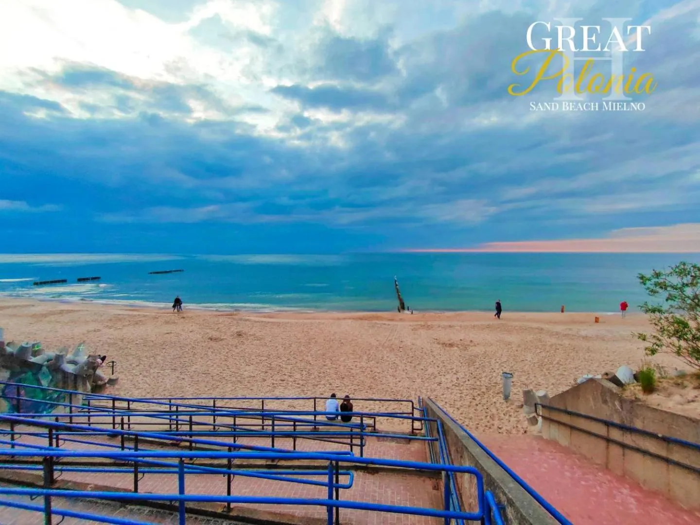 Beach in Great Polonia Sand Beach Mielno