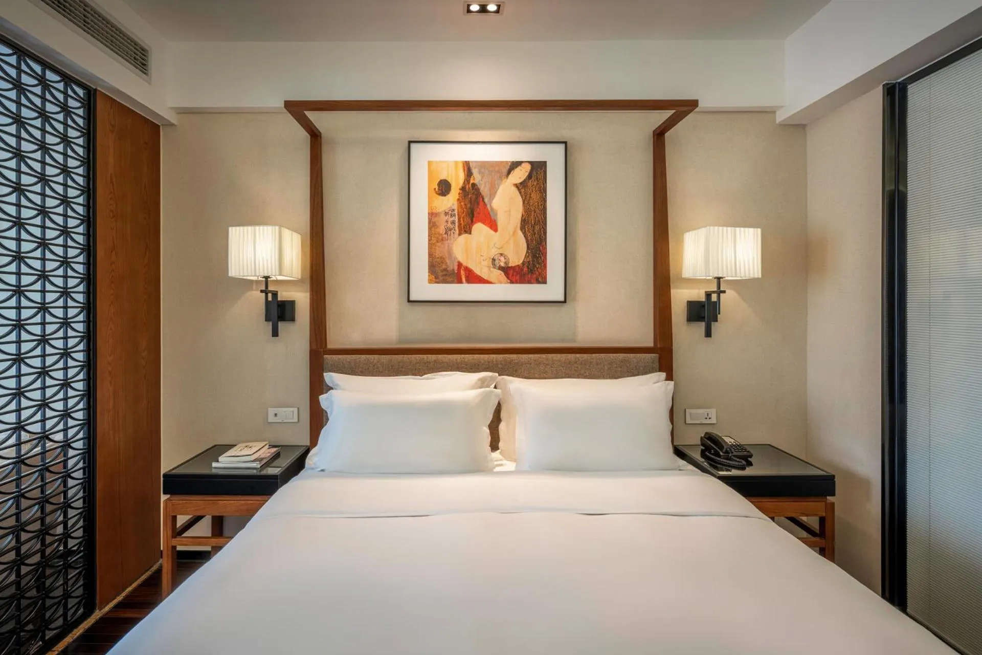 Bed in SSAW Boutique Hotel Sanya