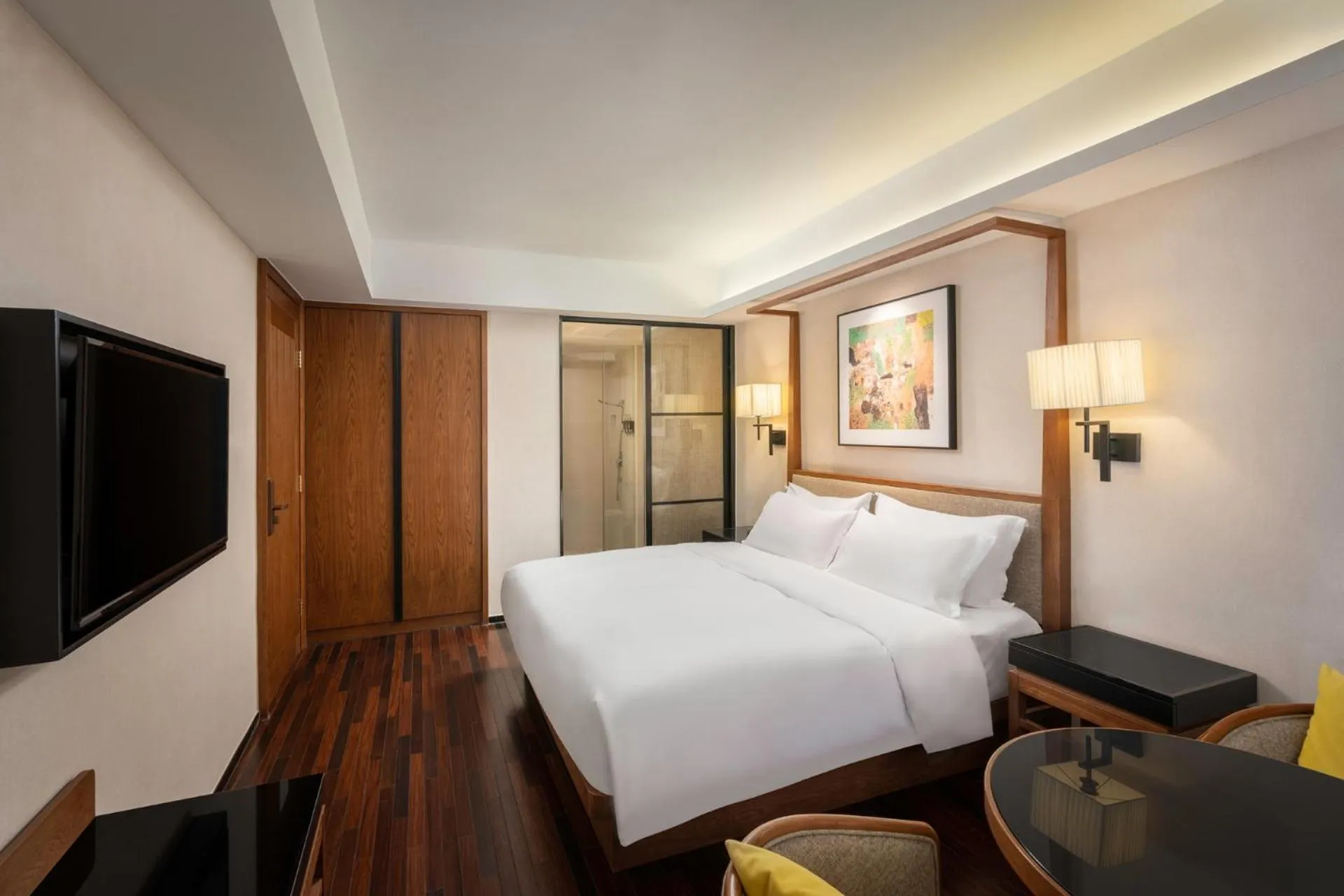 Bed in SSAW Boutique Hotel Sanya