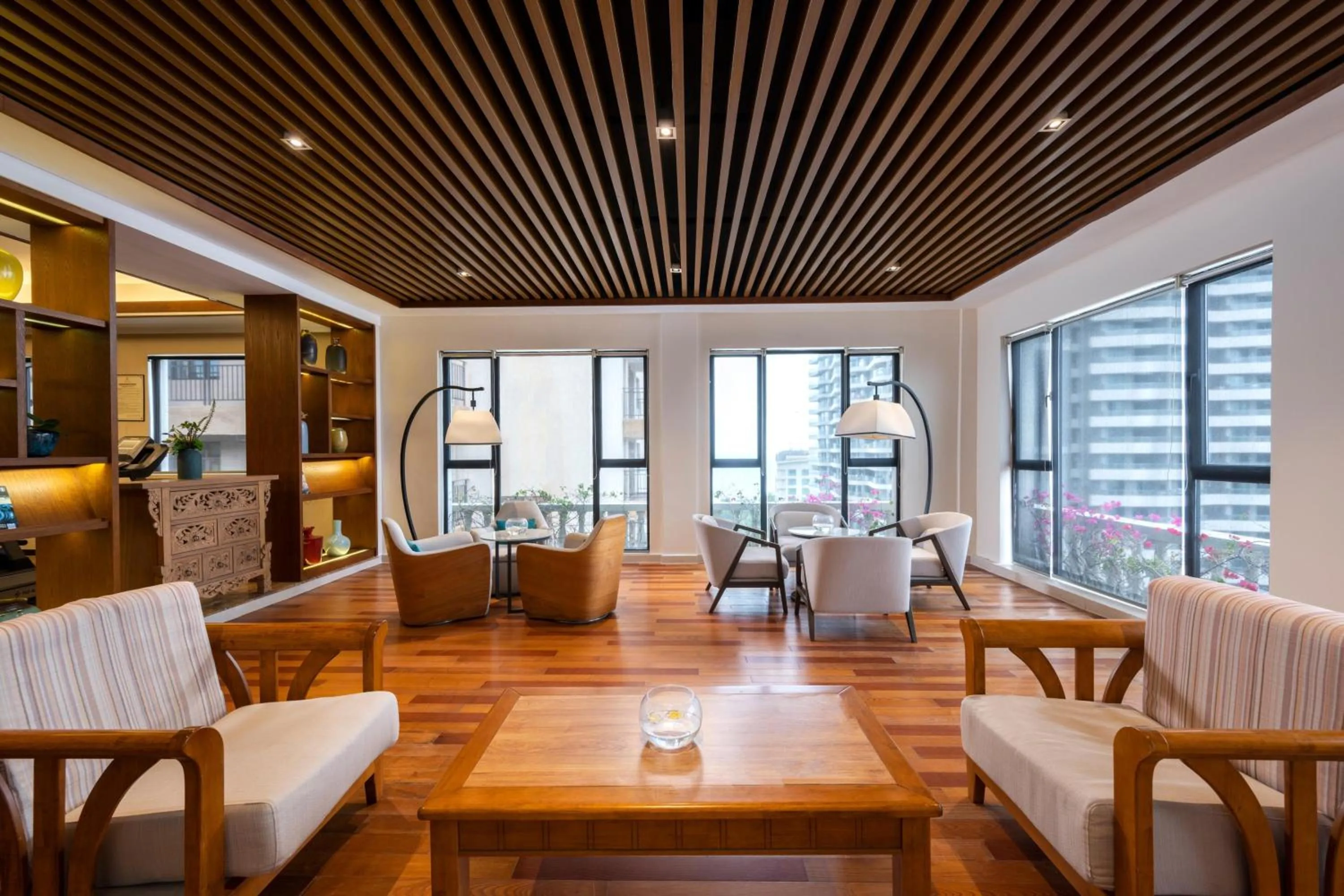 Seating area in SSAW Boutique Hotel Sanya