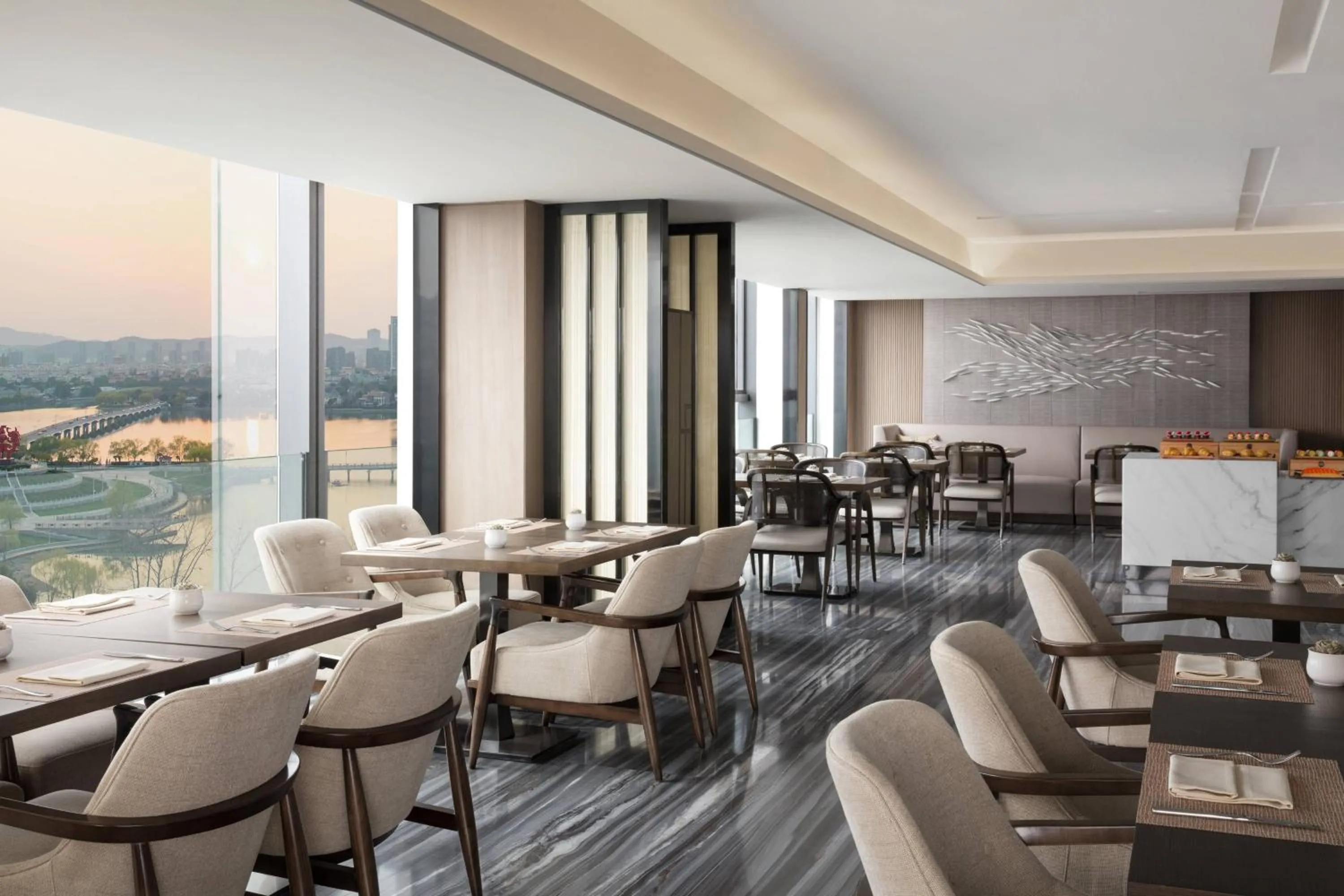 Lounge or bar in Marriott Nanjing South Hotel