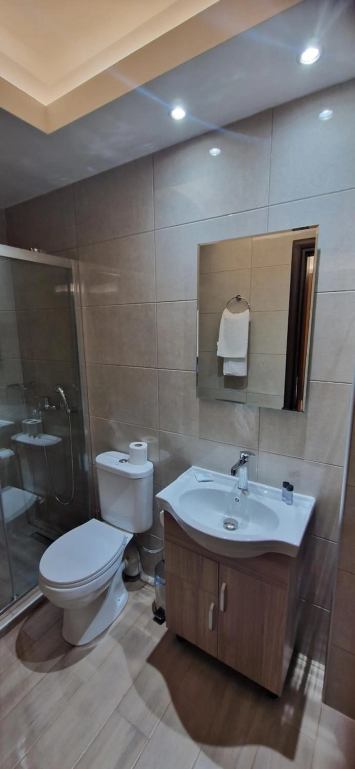 Toilet in Hotel Antirriο