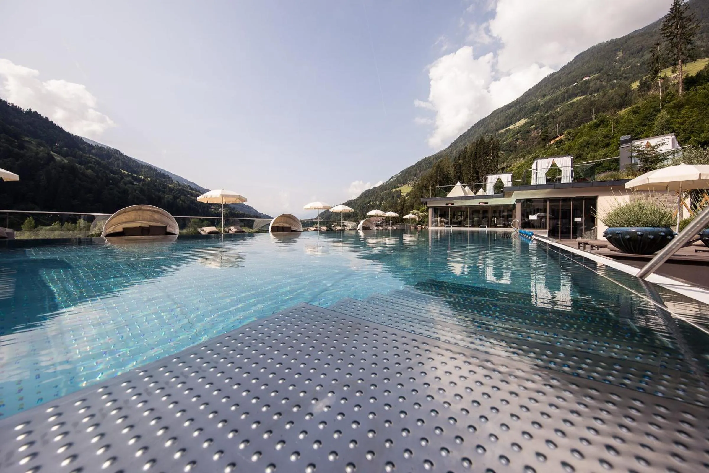 Swimming pool in Quellenhof Luxury Resort Passeier