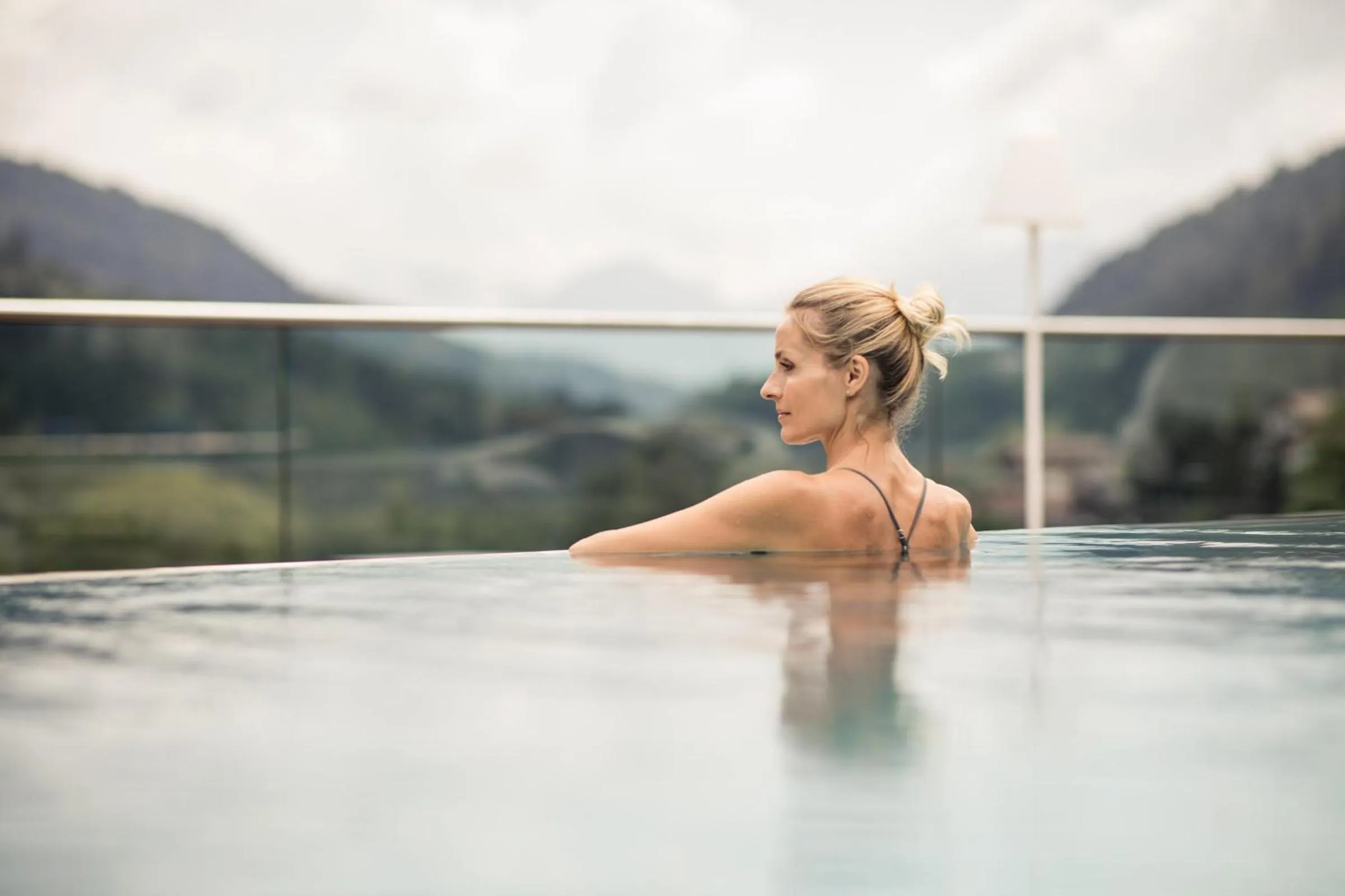 Swimming pool in Quellenhof Luxury Resort Passeier