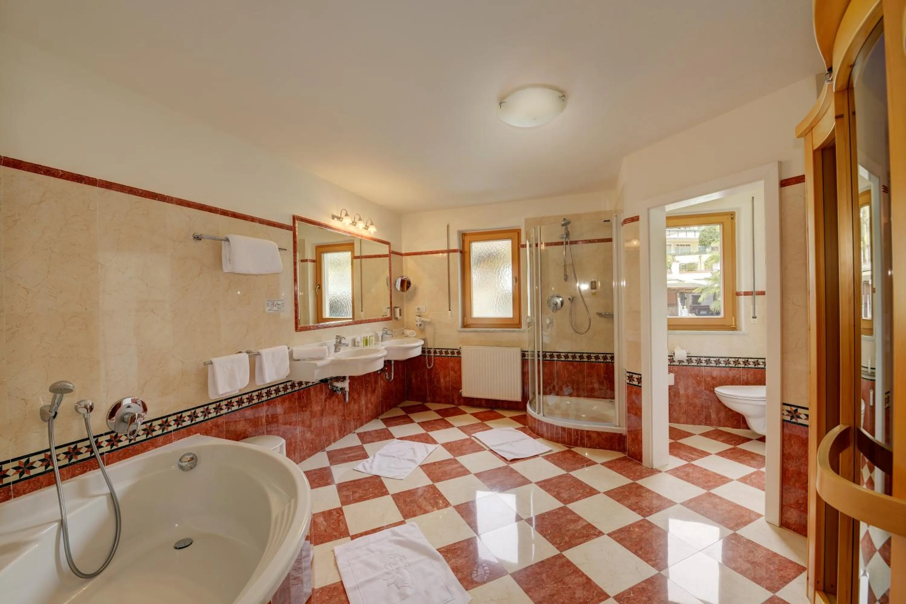 Bathroom in Quellenhof Luxury Resort Passeier