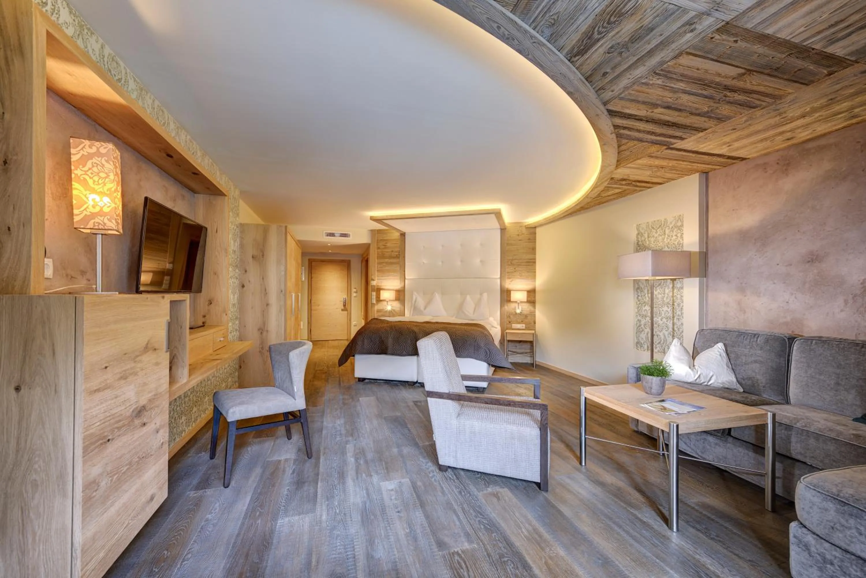 Bed in Quellenhof Luxury Resort Passeier