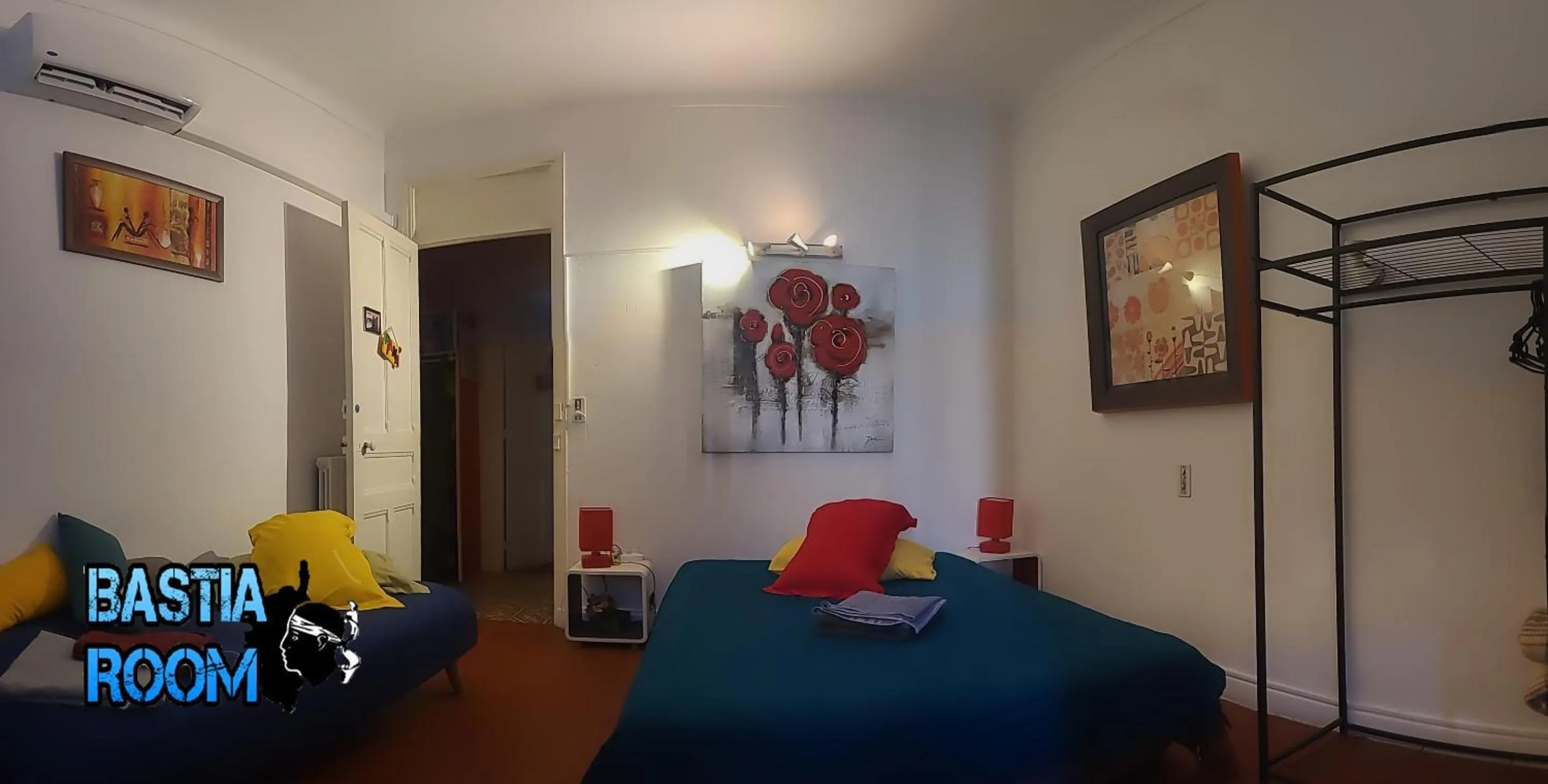 Bedroom, Bed in Bastia-Room