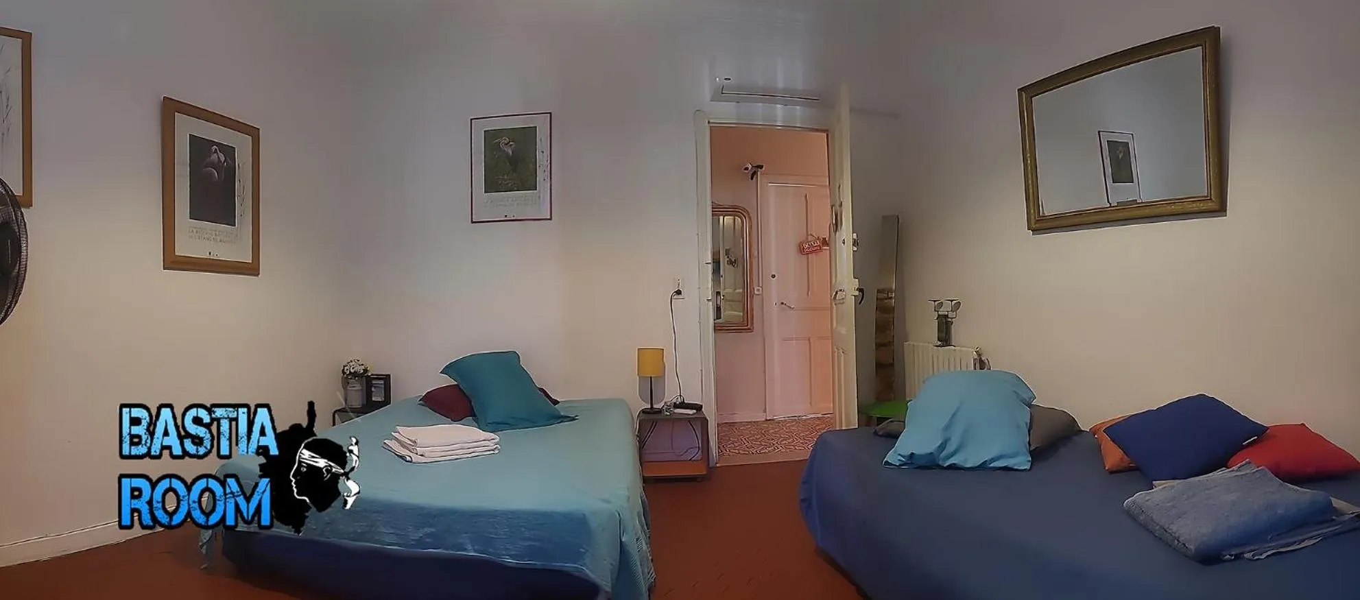 Bedroom, Bed in Bastia-Room