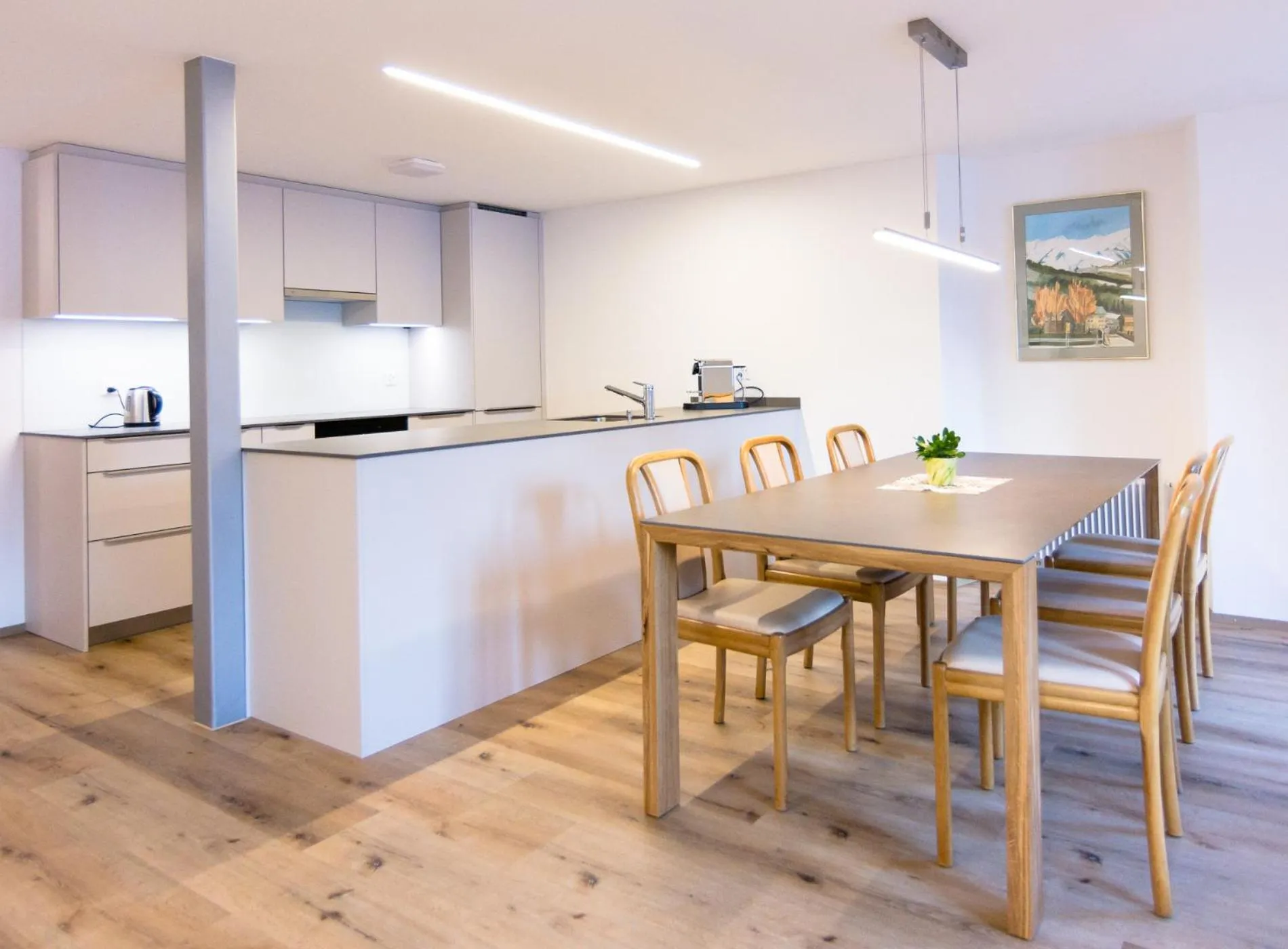 Kitchen or kitchenette in Hotel Portjengrat