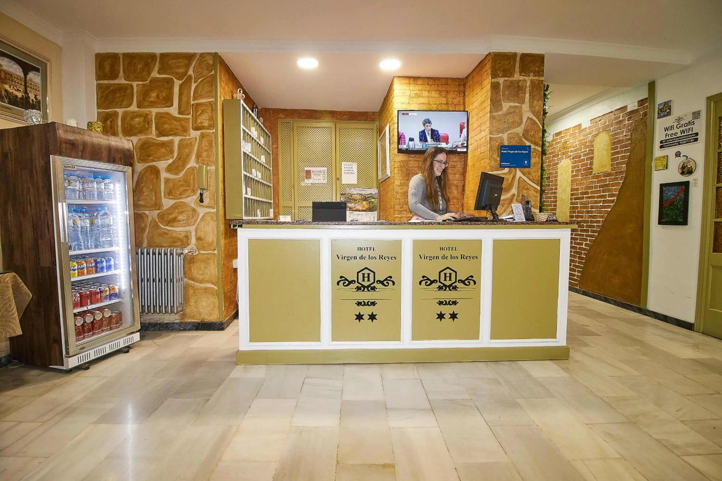 Lobby or reception in Hotel Virgen de los Reyes