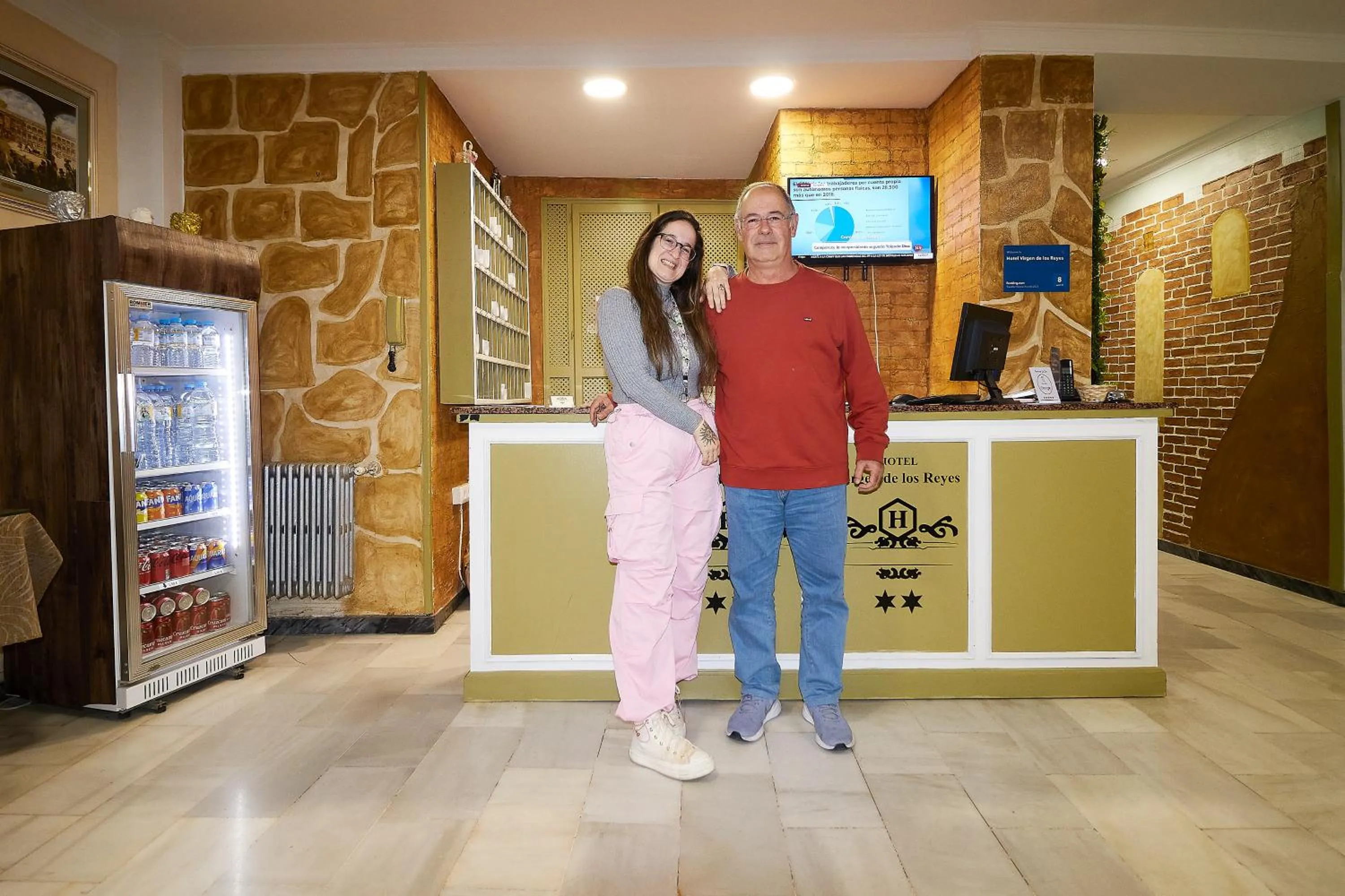 Lobby or reception in Hotel Virgen de los Reyes