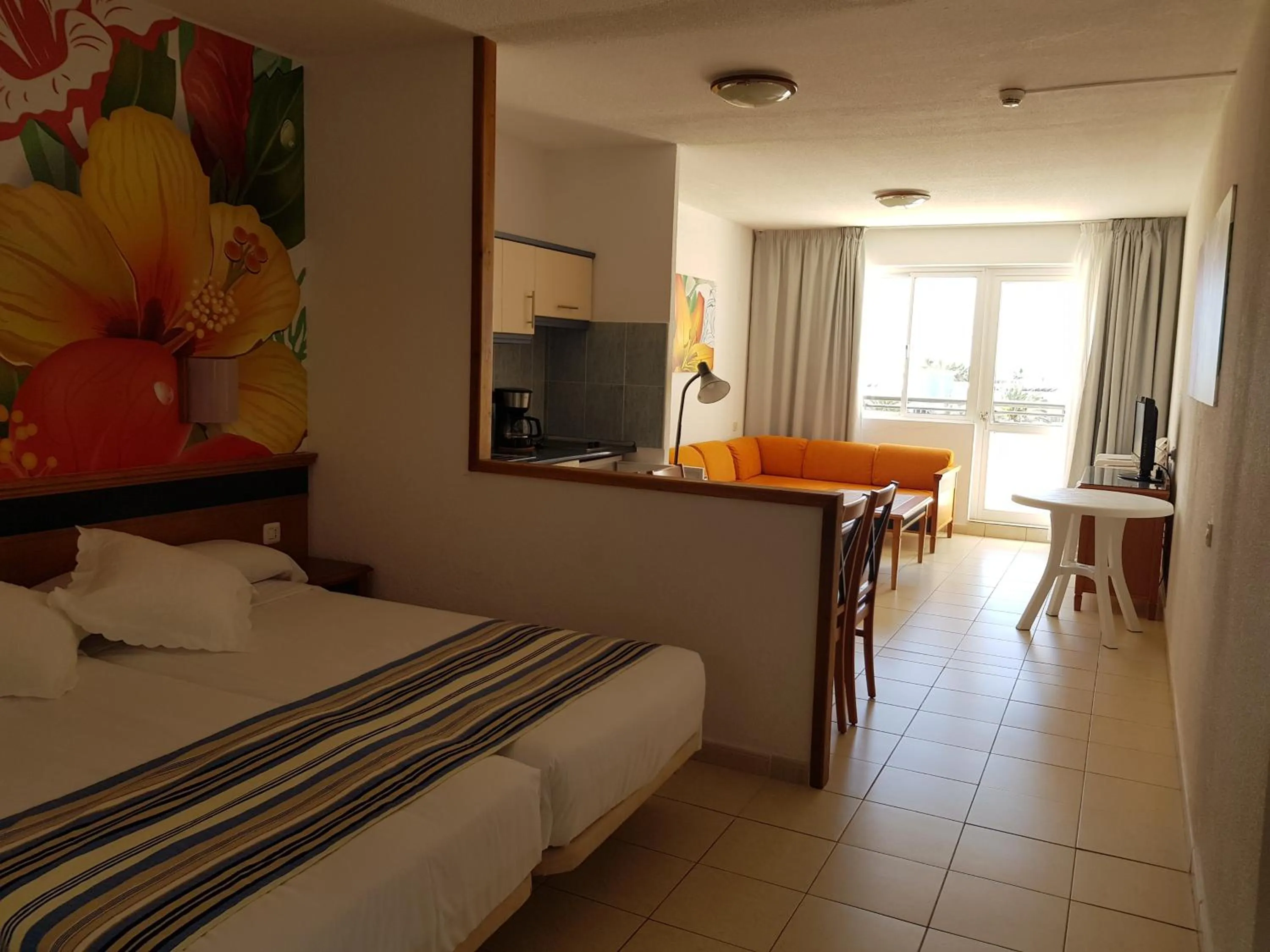 Bed in Apartamentos Palm Garden