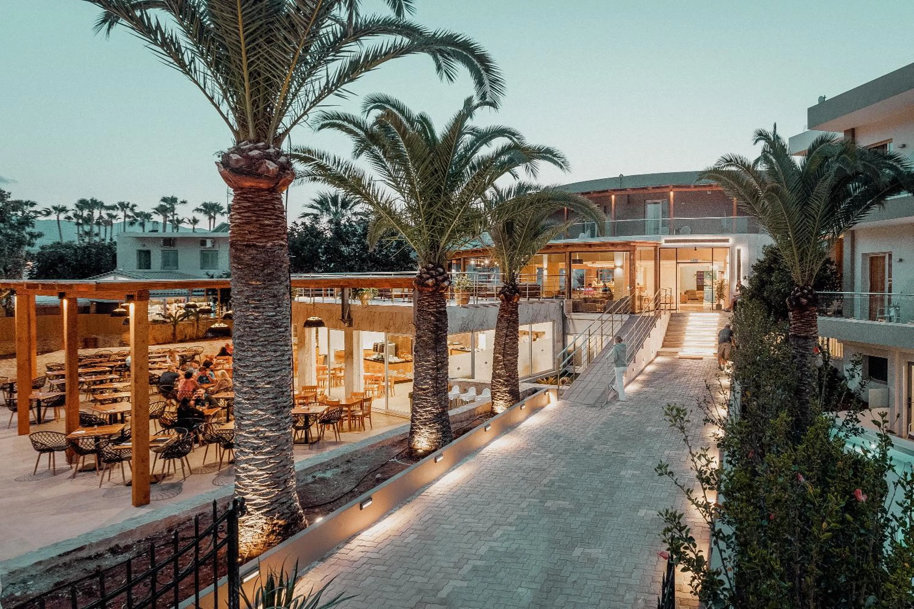 Property building in Malia Bay Beach Hotel & Bungalows