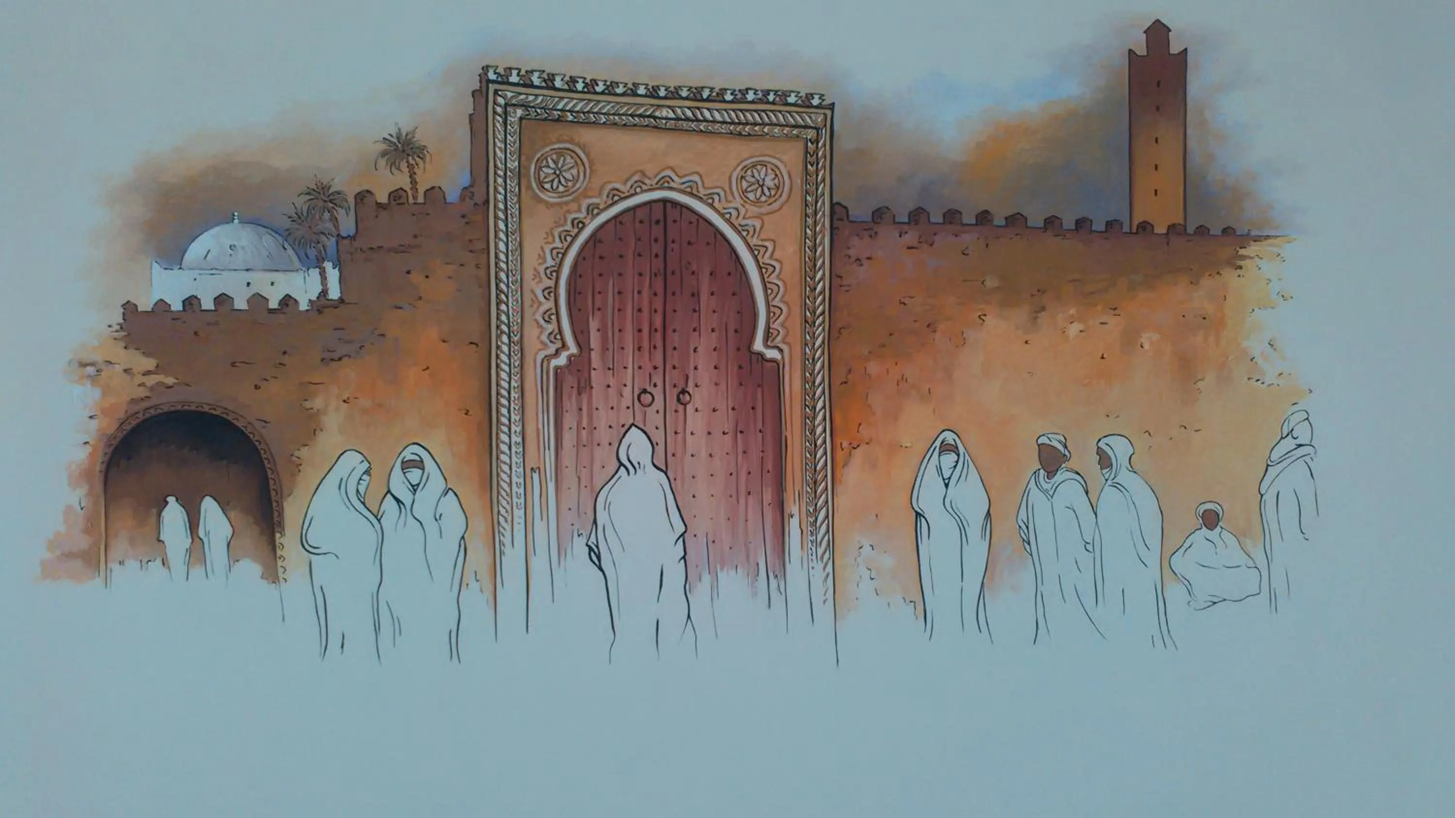 Decorative detail in Auberge du Marabout