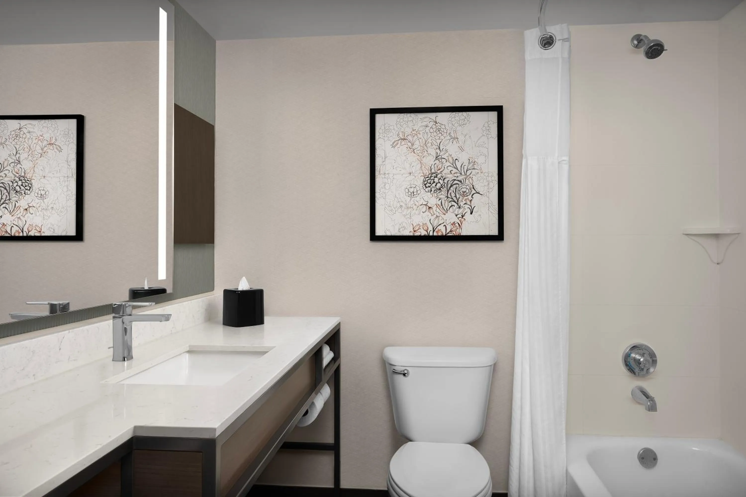 Shower in Hilton Garden Inn Philadelphia-Fort Washington