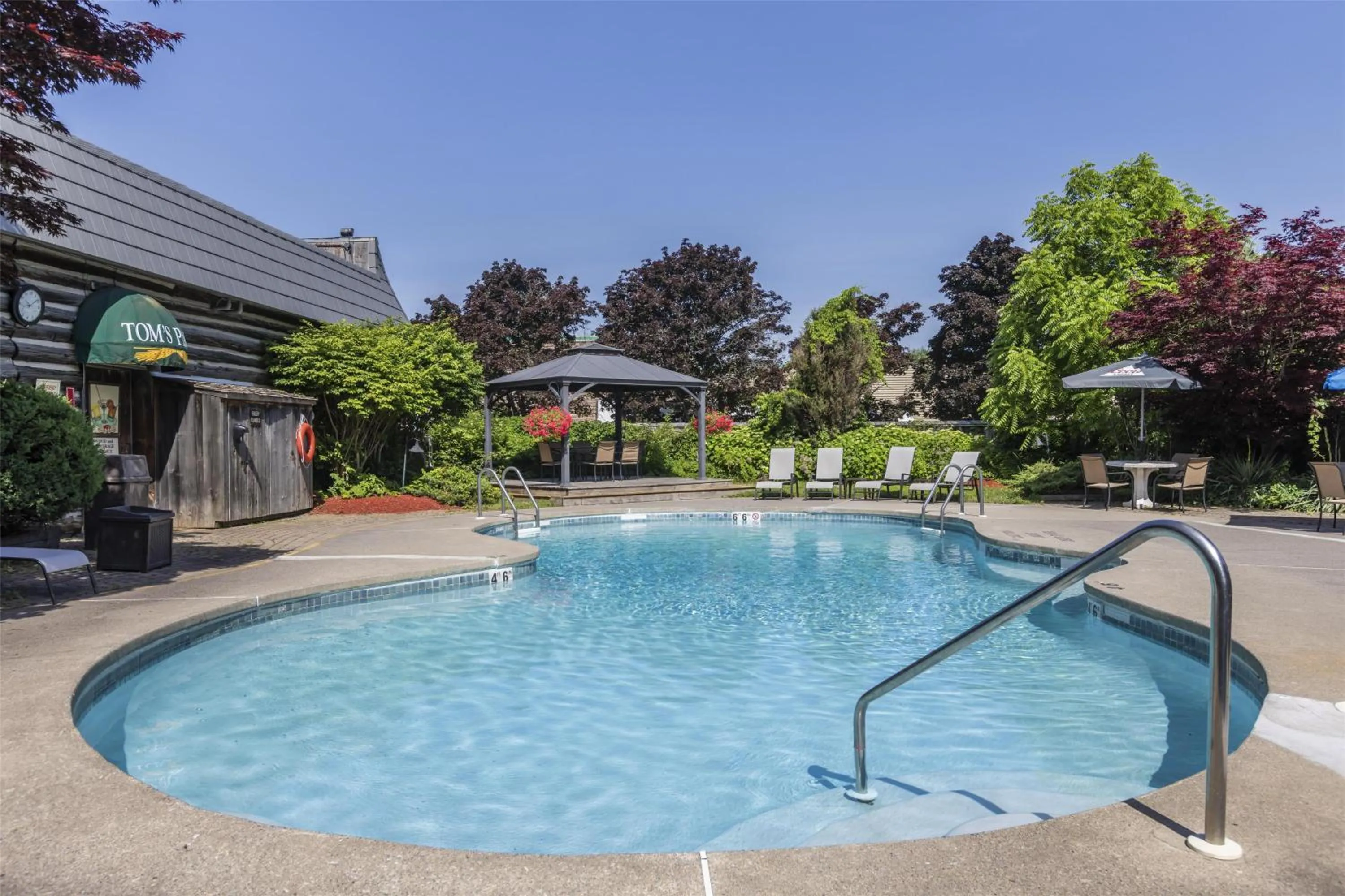 Pool view in Best Western Fireside Inn