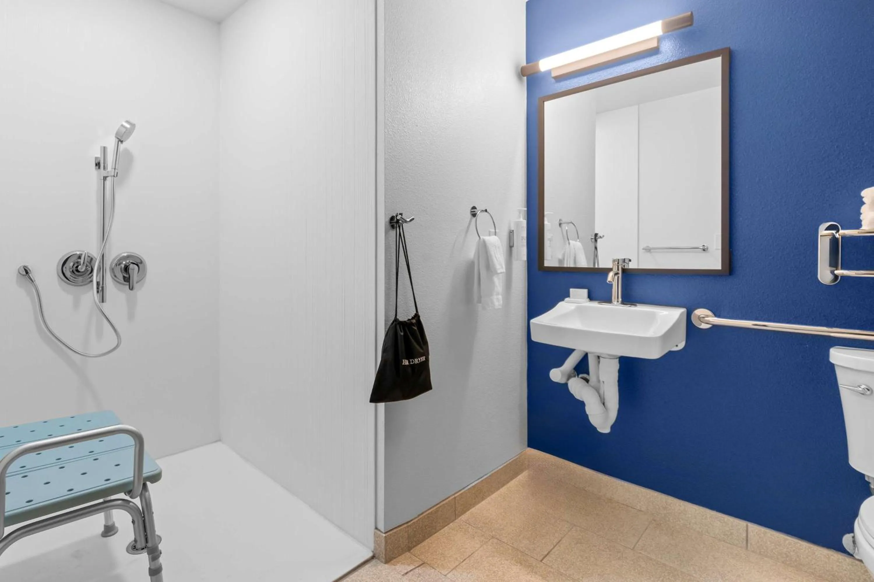 Bathroom in Spark by Hilton Modesto