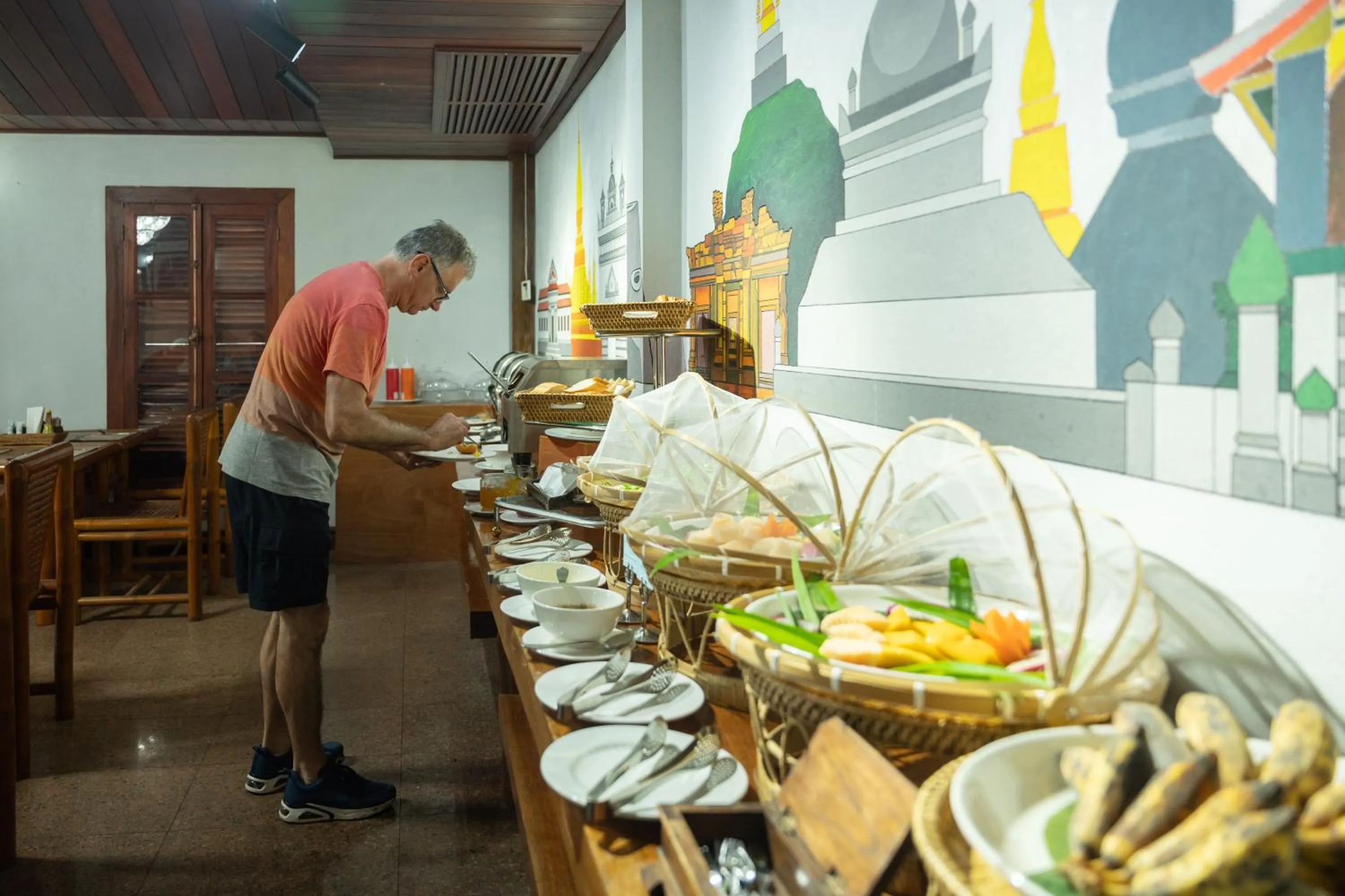 Buffet breakfast in Muangthong Boutique Hotel