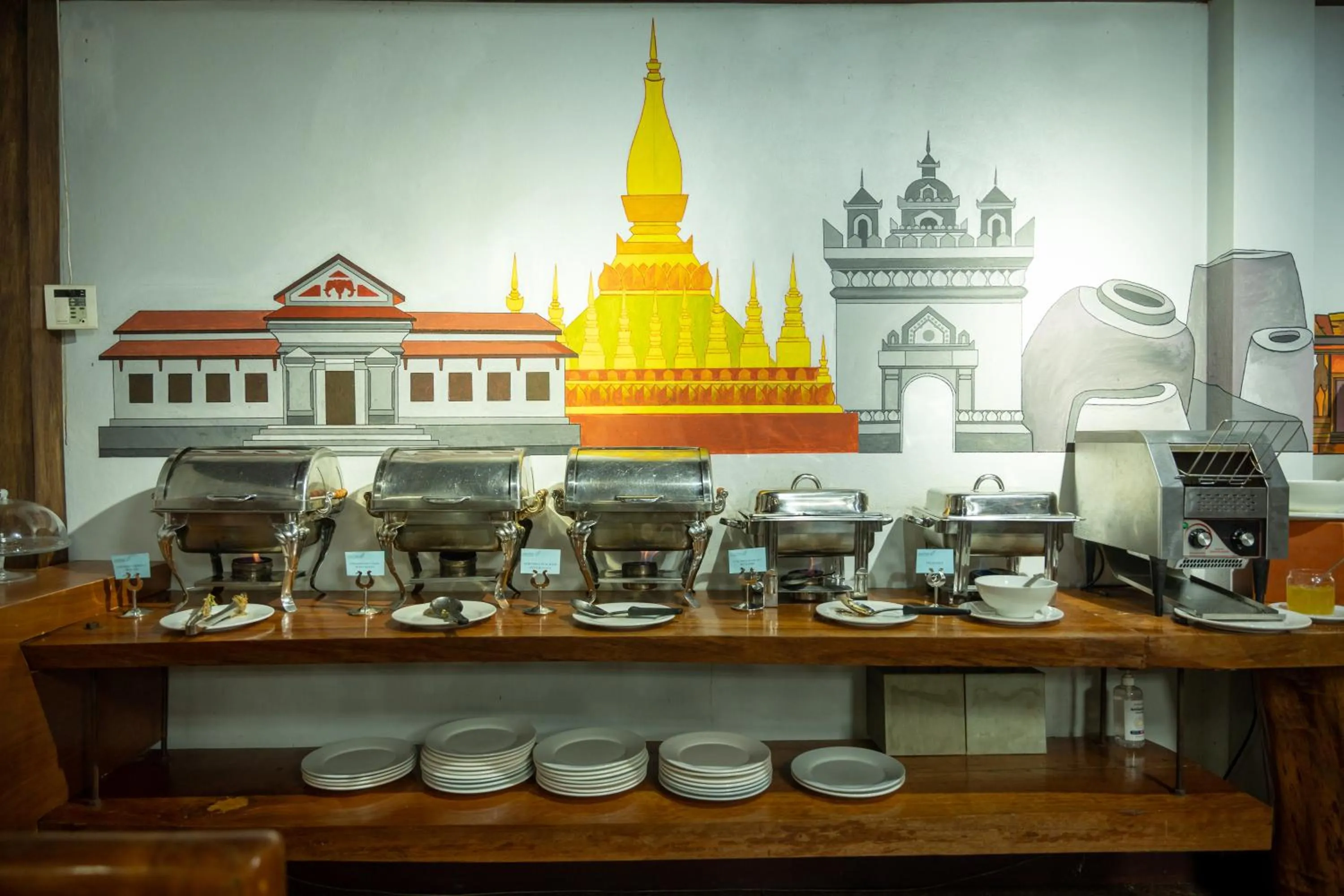 Buffet breakfast in Muangthong Boutique Hotel