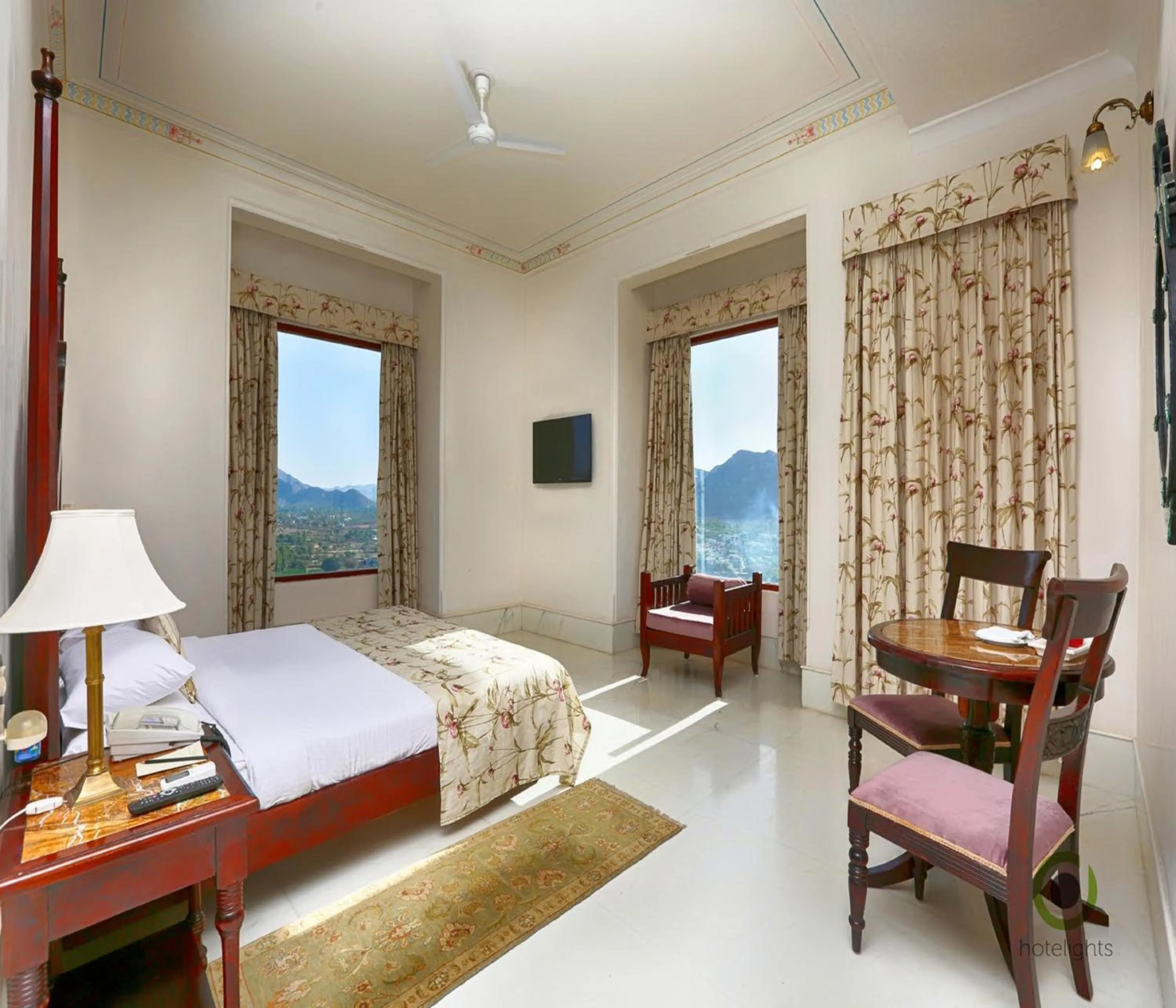 Balcony/Terrace, Bed in Fateh Garh Resort by Fateh Collection