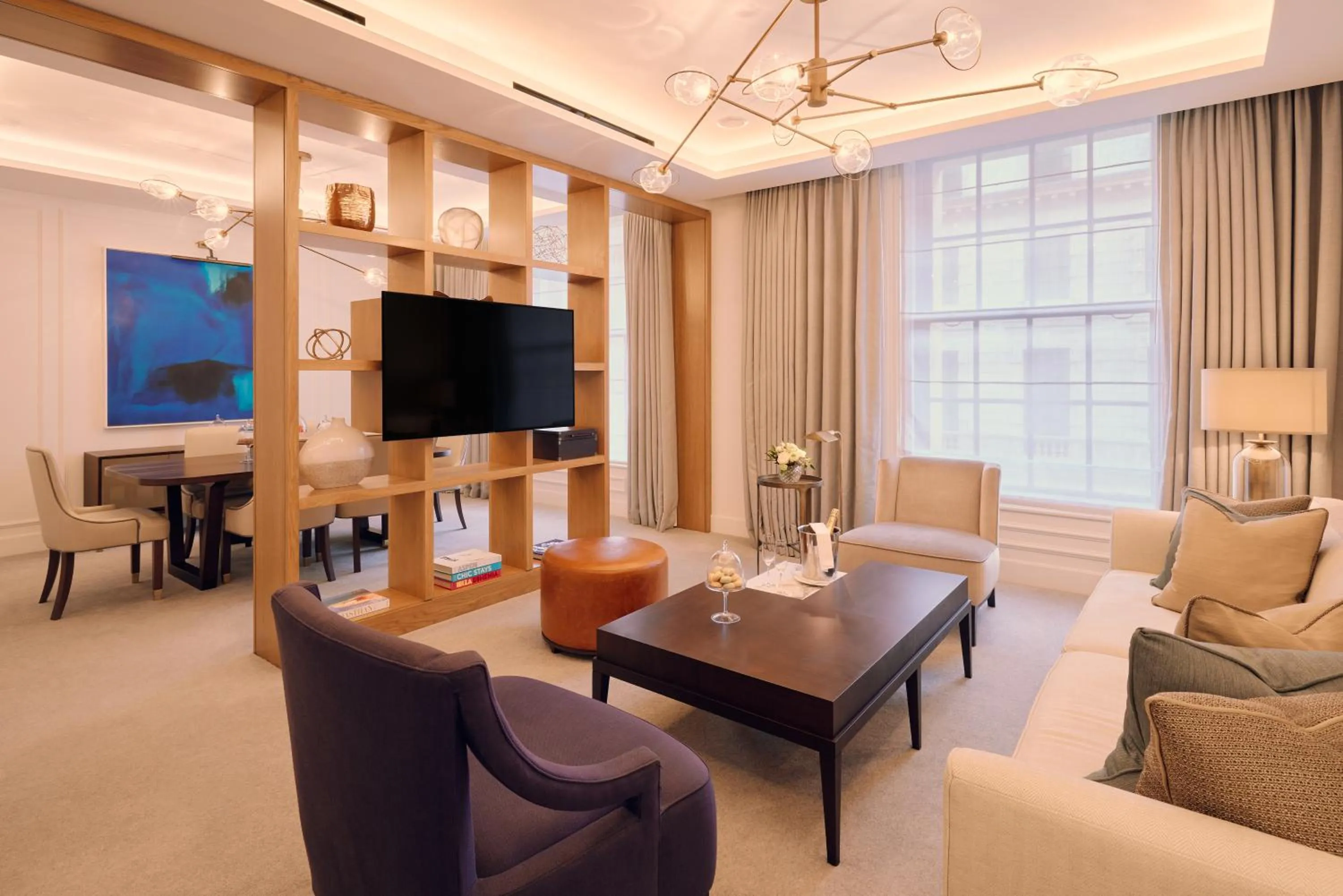 Living room in Corinthia London