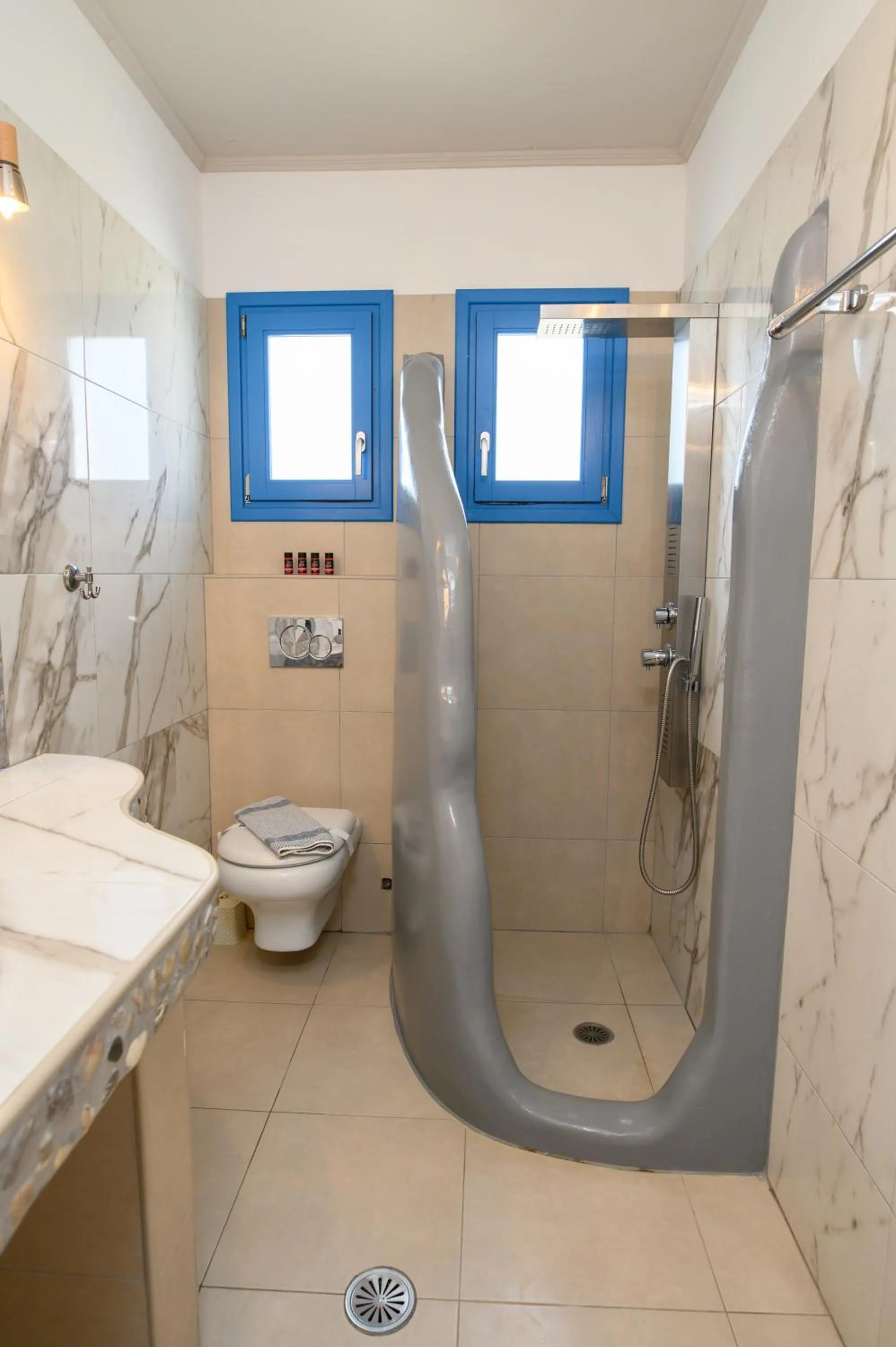 Shower in Lakki Village