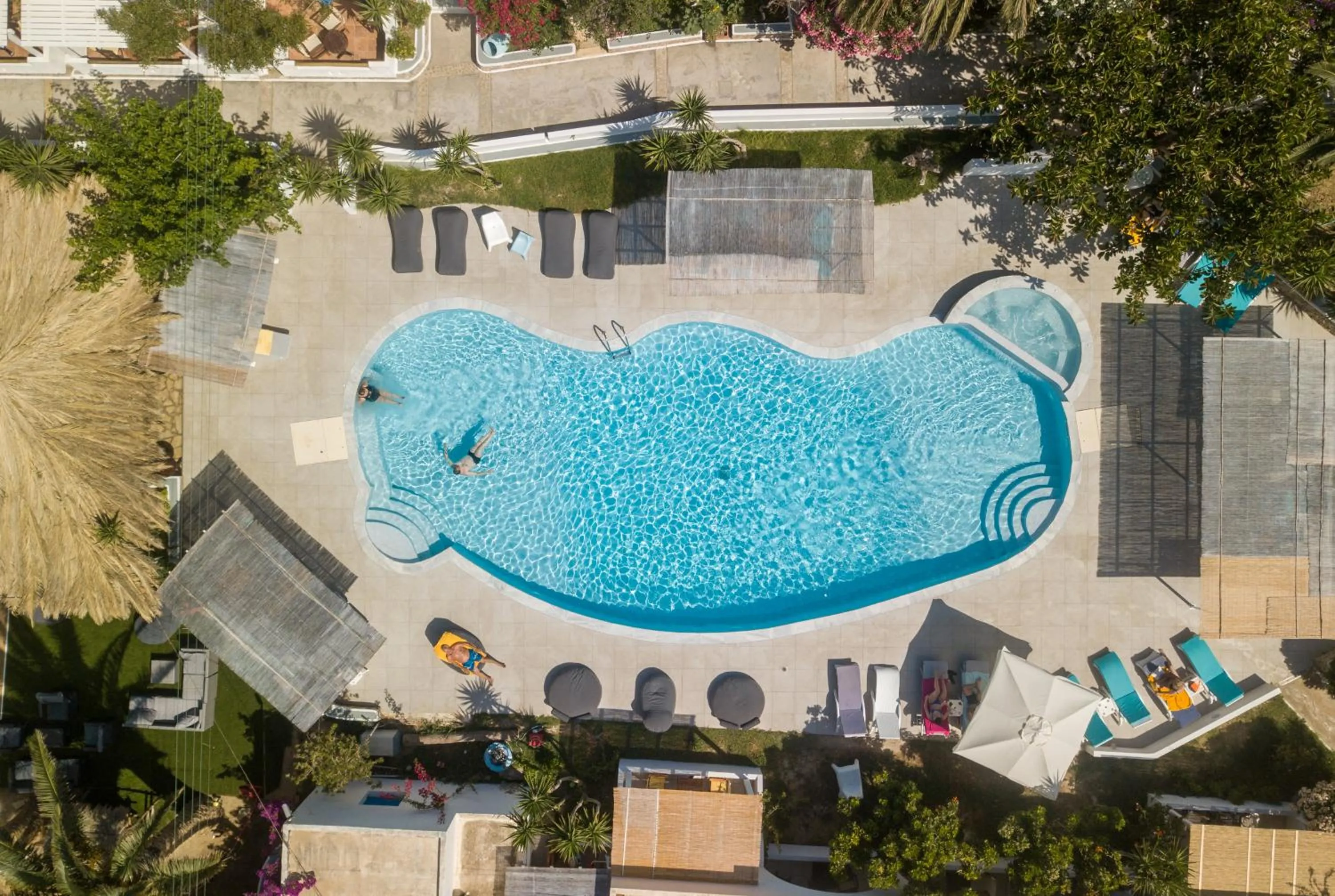 Bird's eye view in Lakki Village