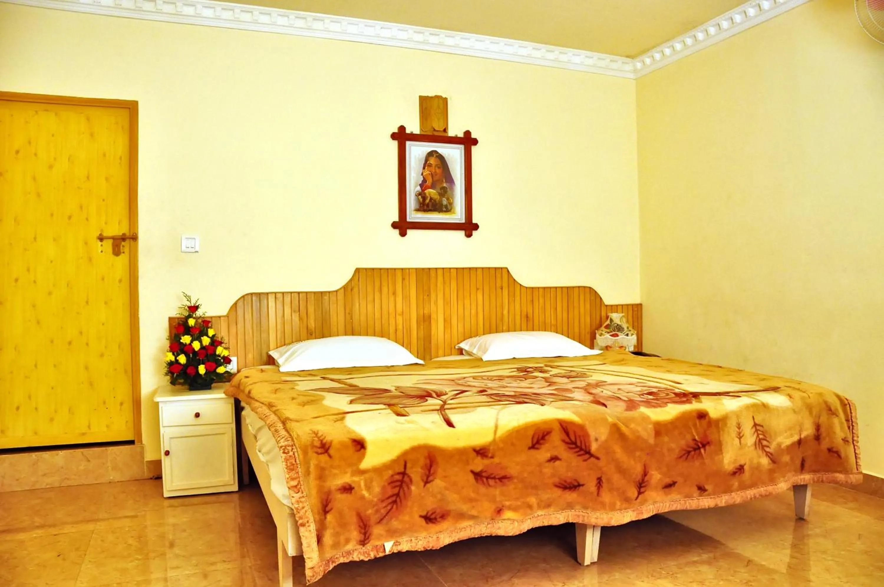 Bed in Bellavista Resort Munnar