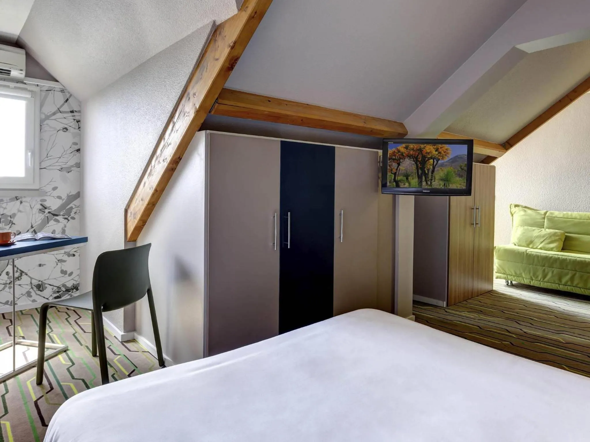Bedroom, Bed in ibis Styles Périgueux Trélissac