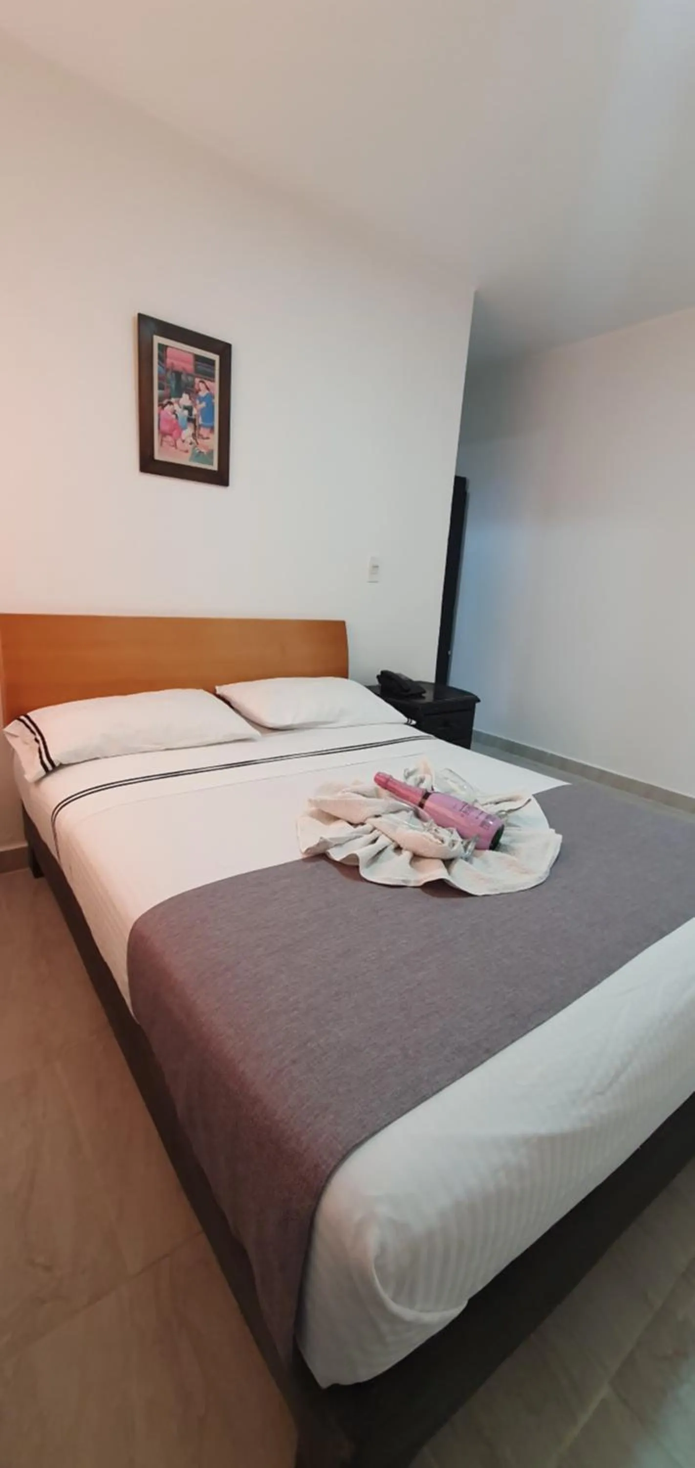 Bed in Hotel Gran Imperio