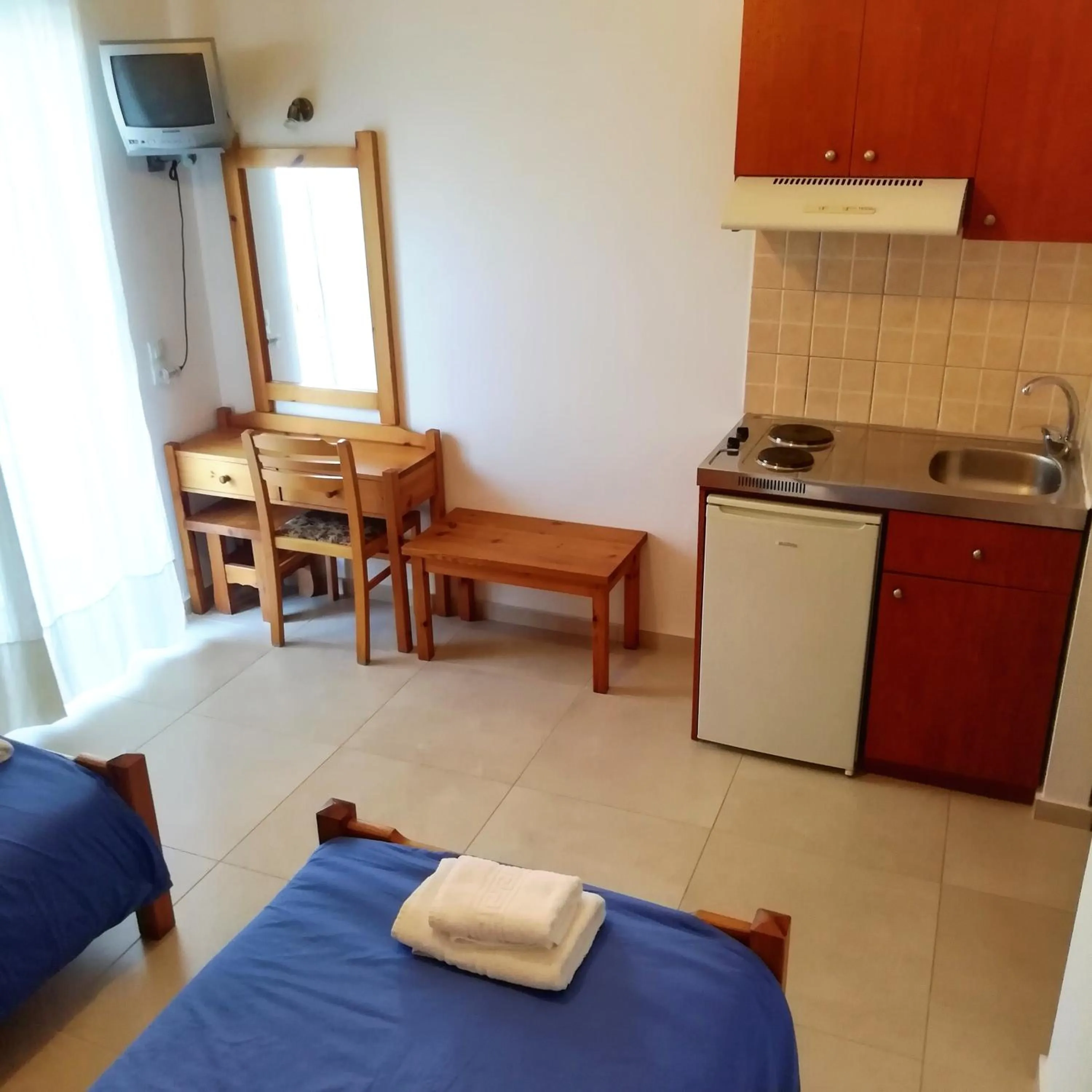 Kitchen or kitchenette in Hotel Thisvi