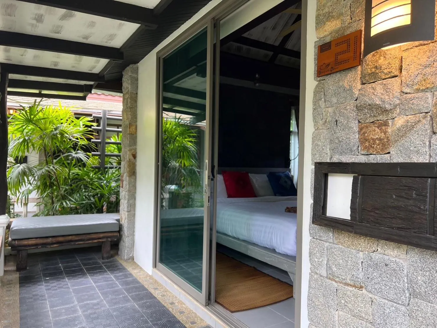 Balcony/Terrace, Bed in Bangtao Beach Chalet Resort