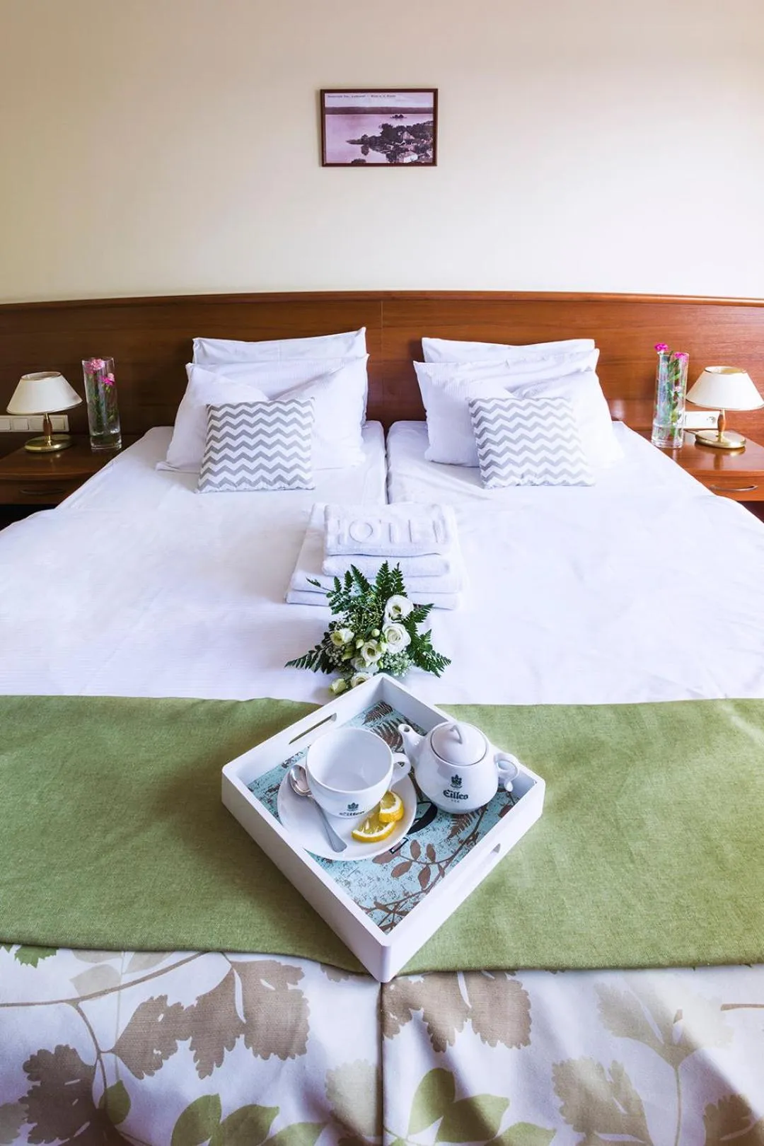 Bed in Hotel Barlinek