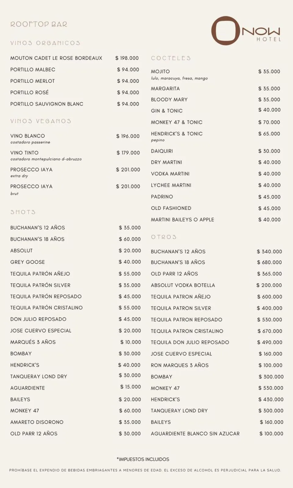 Restaurant/places to eat in Now Hotel Cali