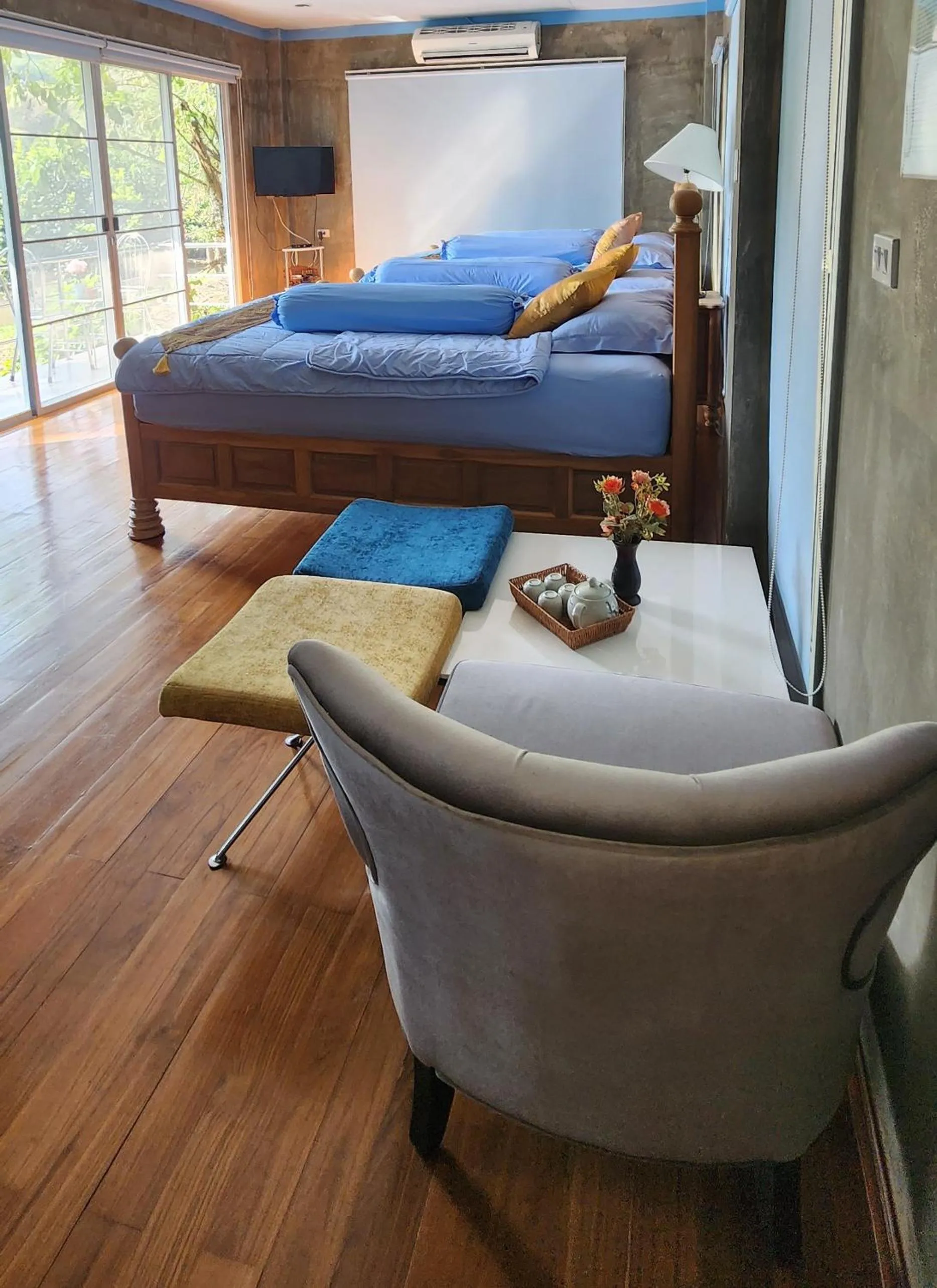 Bed in Rimtharnn Homestay Maewin