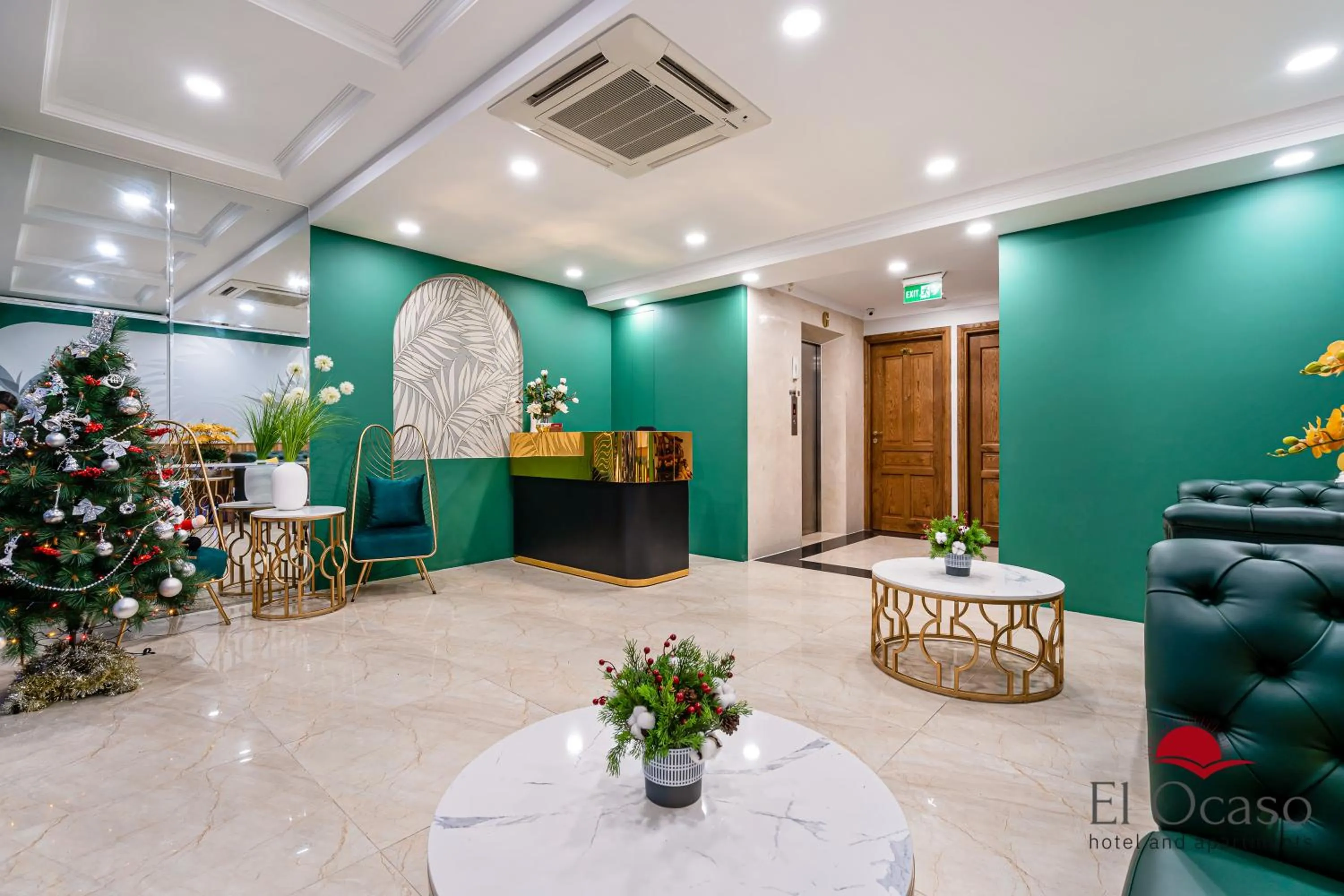 Lobby or reception in El Ocaso Hotel and Apartments