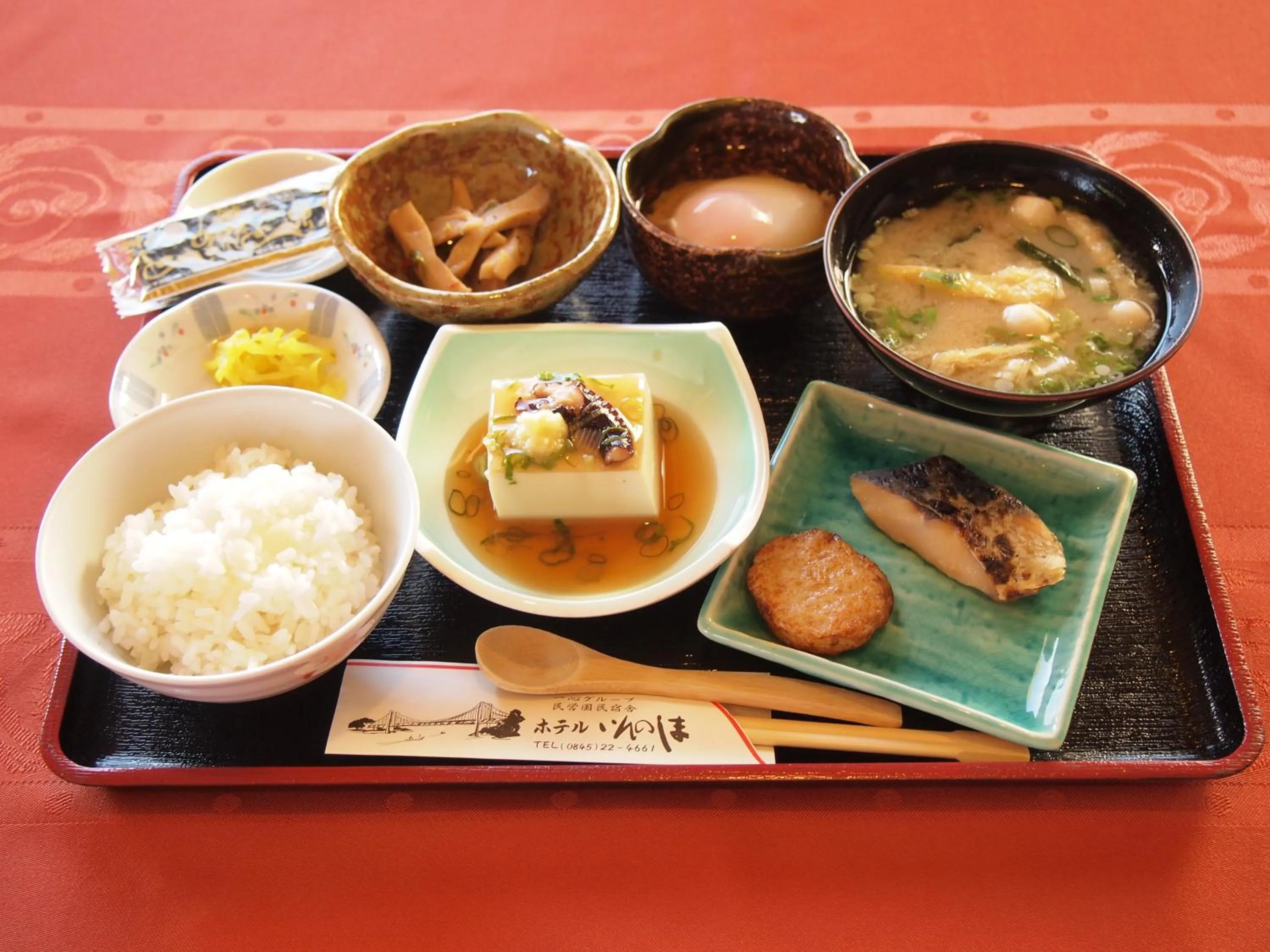 Asian breakfast in Hotel Innoshima