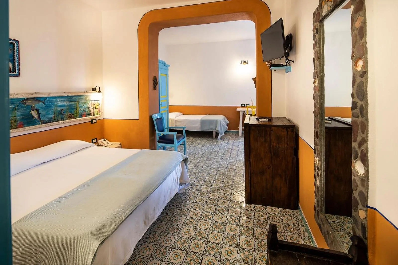 Bed in Hotel Mamma Santina