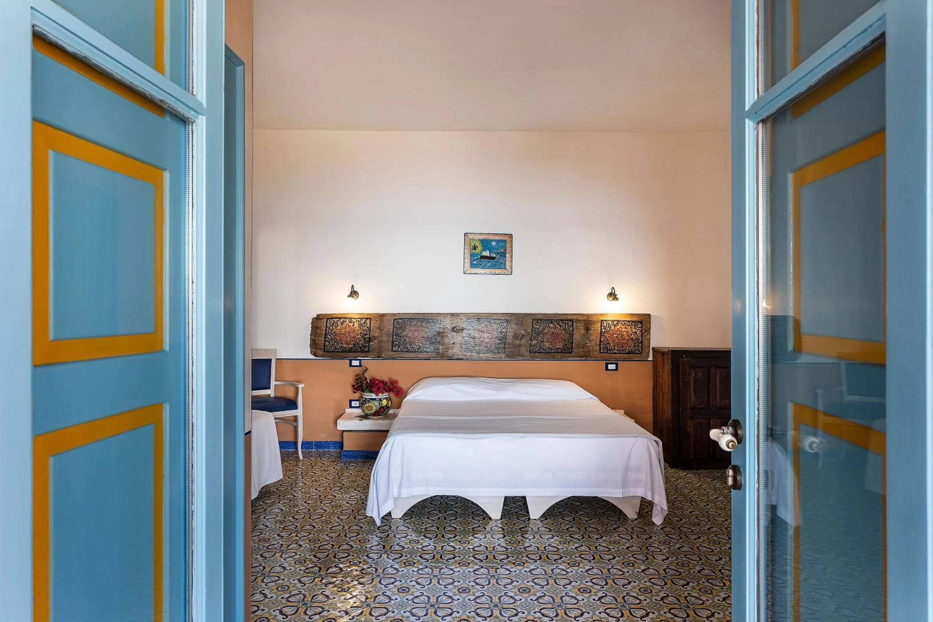 Bed in Hotel Mamma Santina